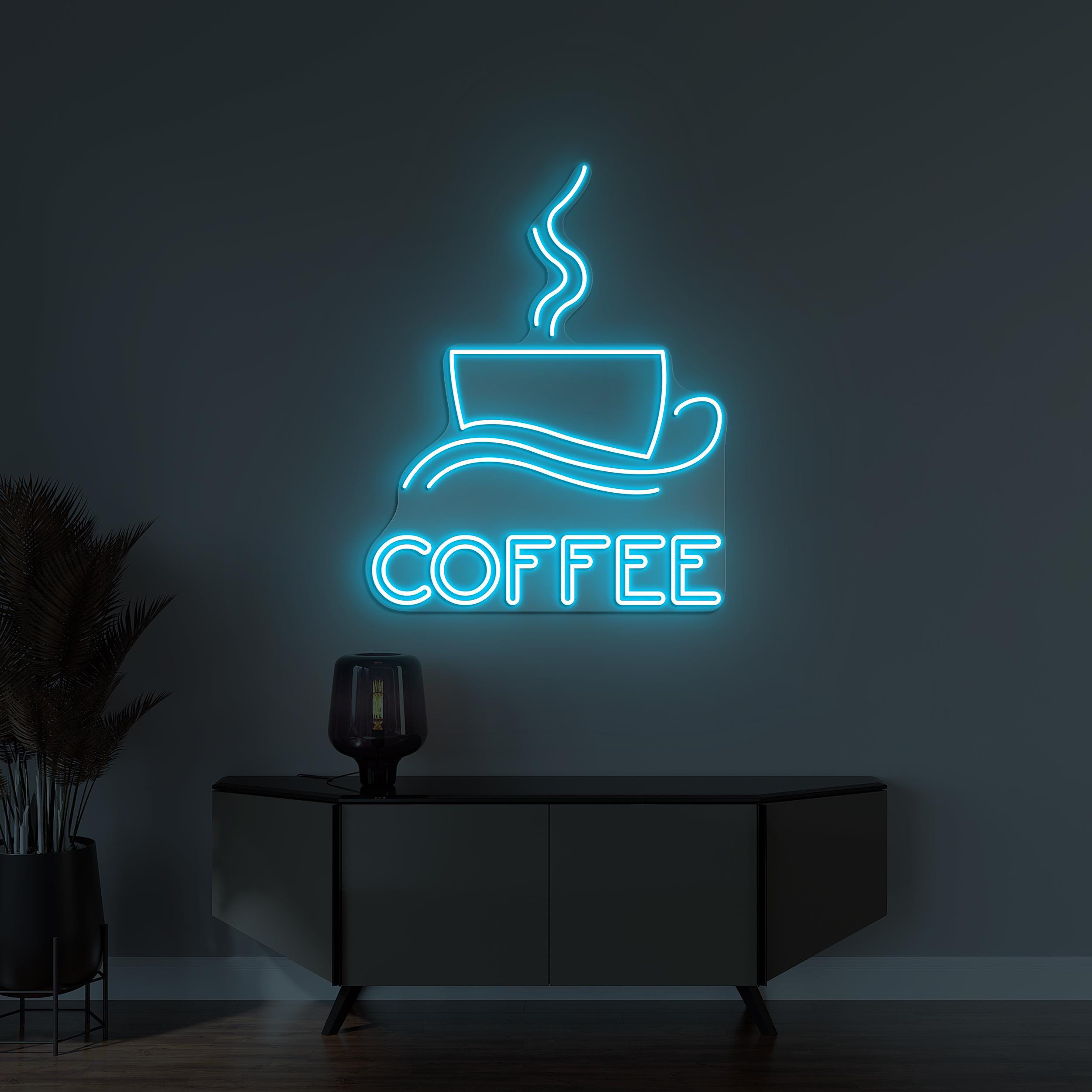 Coffee Neon Sign, Coffee LED Light, Coffee Cup Wall Decor, Kitchen Wall Decor, Coffee Shop Wall Light, Coffee bar Neon Sign, Café Decor