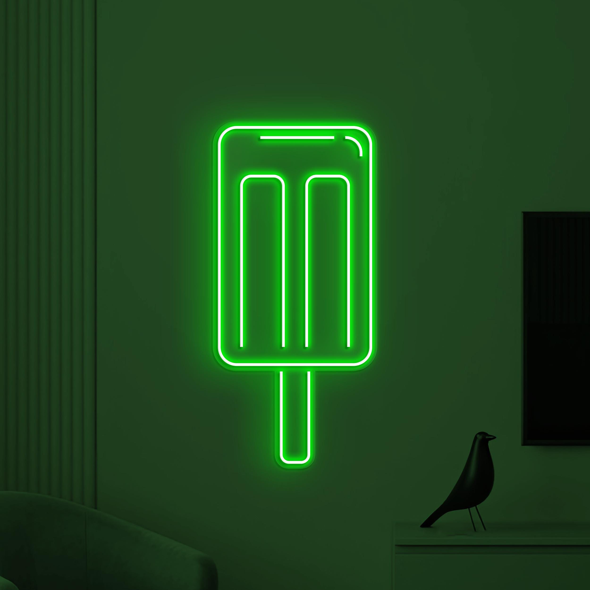 Popsicle Neon Sign, Popsicle LED Light, Ice Pop Wall Decor, Ice Cream Wall Art, Popsicle Shop Neon Light, Kids Room Decor, Popsicle Lover