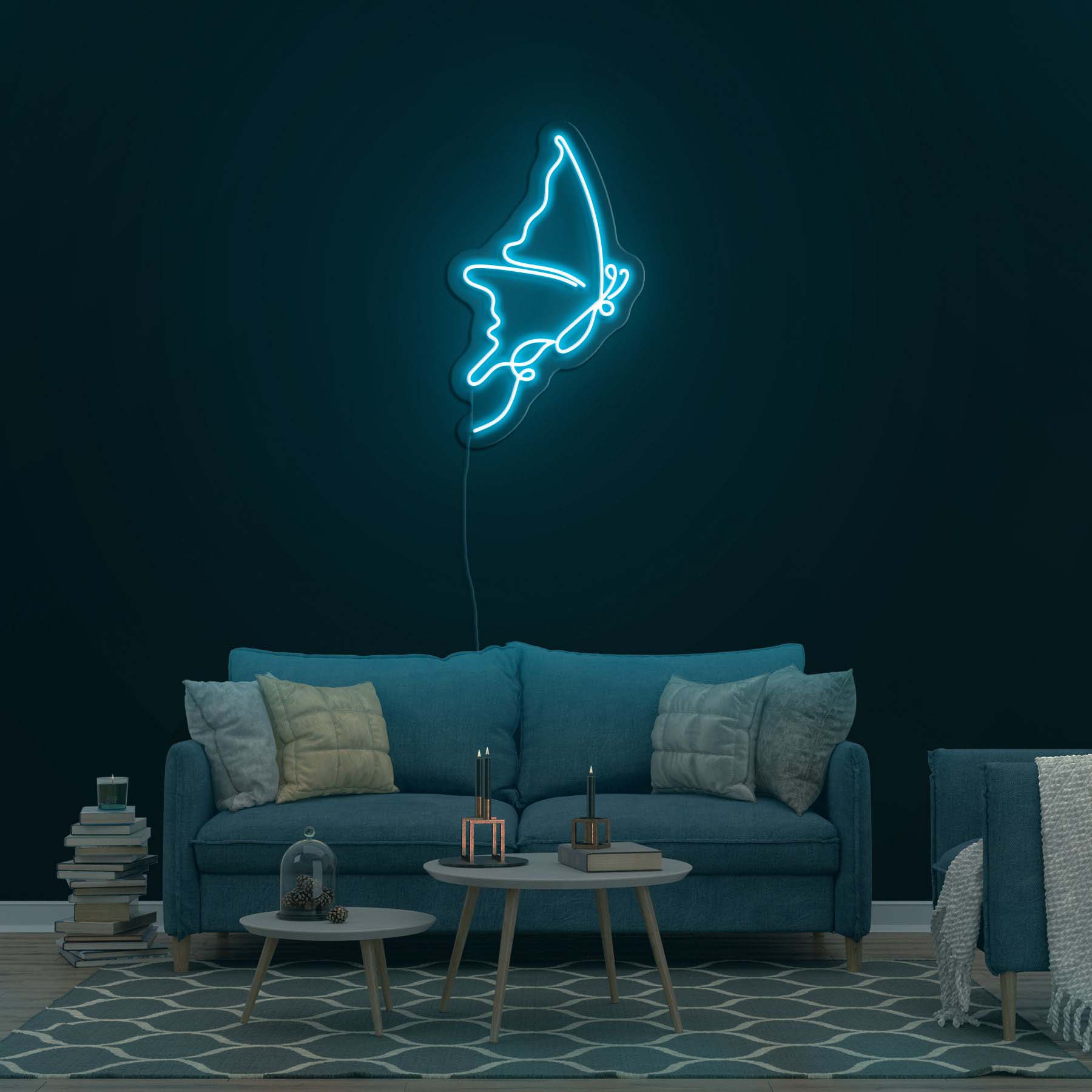 Butterfly Neon Sign, LED Home Decor, Nature Lover Gift, Wall Lighting, Room and Nursery Decor, Bedroom Decoration, Birthday and Wedding Gift