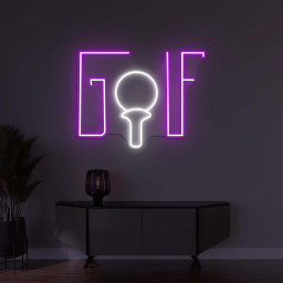Golf Neon Sign, Golf LED Light, Golf Wall Decor, Game Room, Sports Wall Decor, Club Neon Sign, Golf Ball Art, Home Decor, Golf Lover Gift