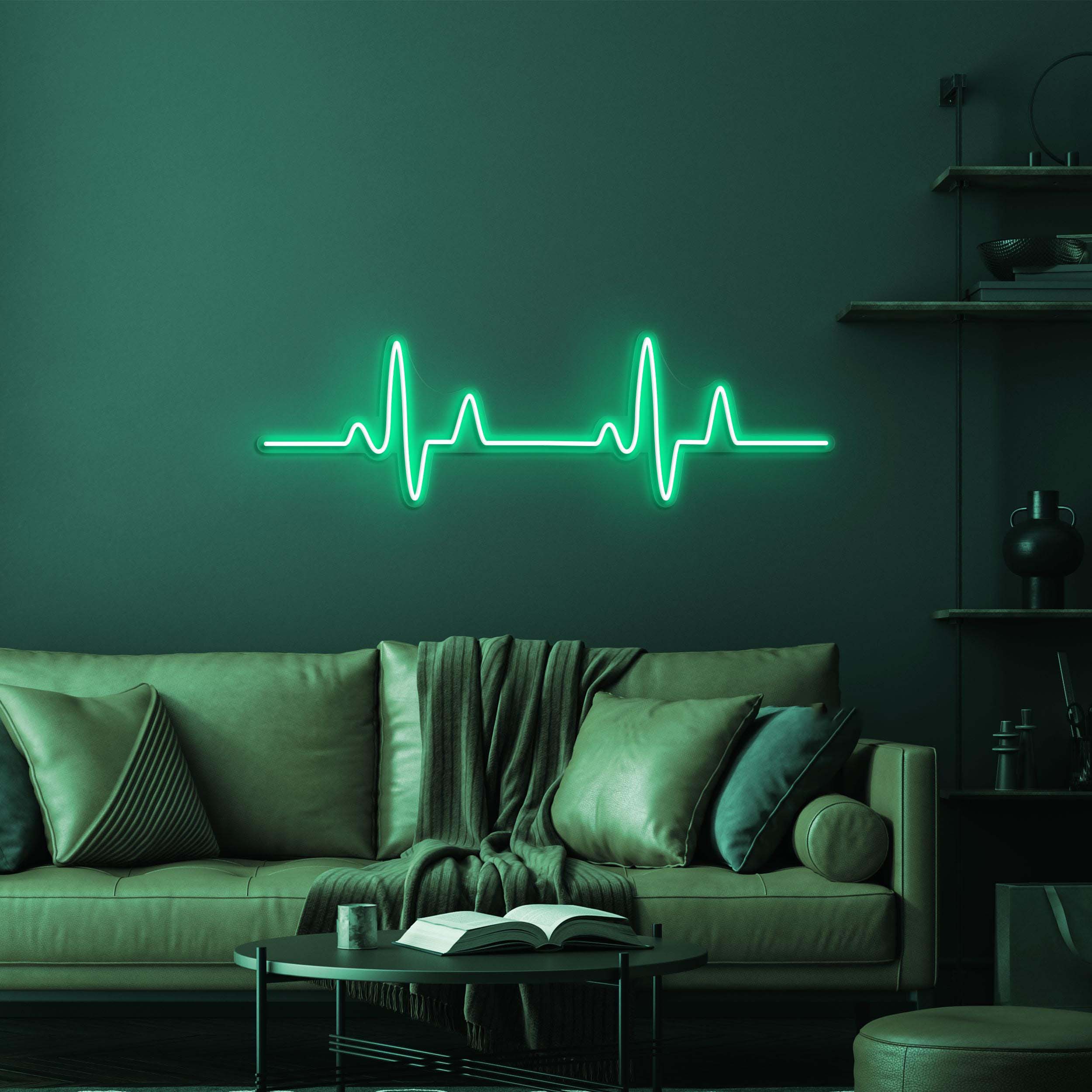 Heartbeat Neon Sign, Heartbeat LED Light, Pulse Wall Decor, Hospital Wall Decor, Custom Neon Sign, Home Wall Decor, Restaurant Wall Art