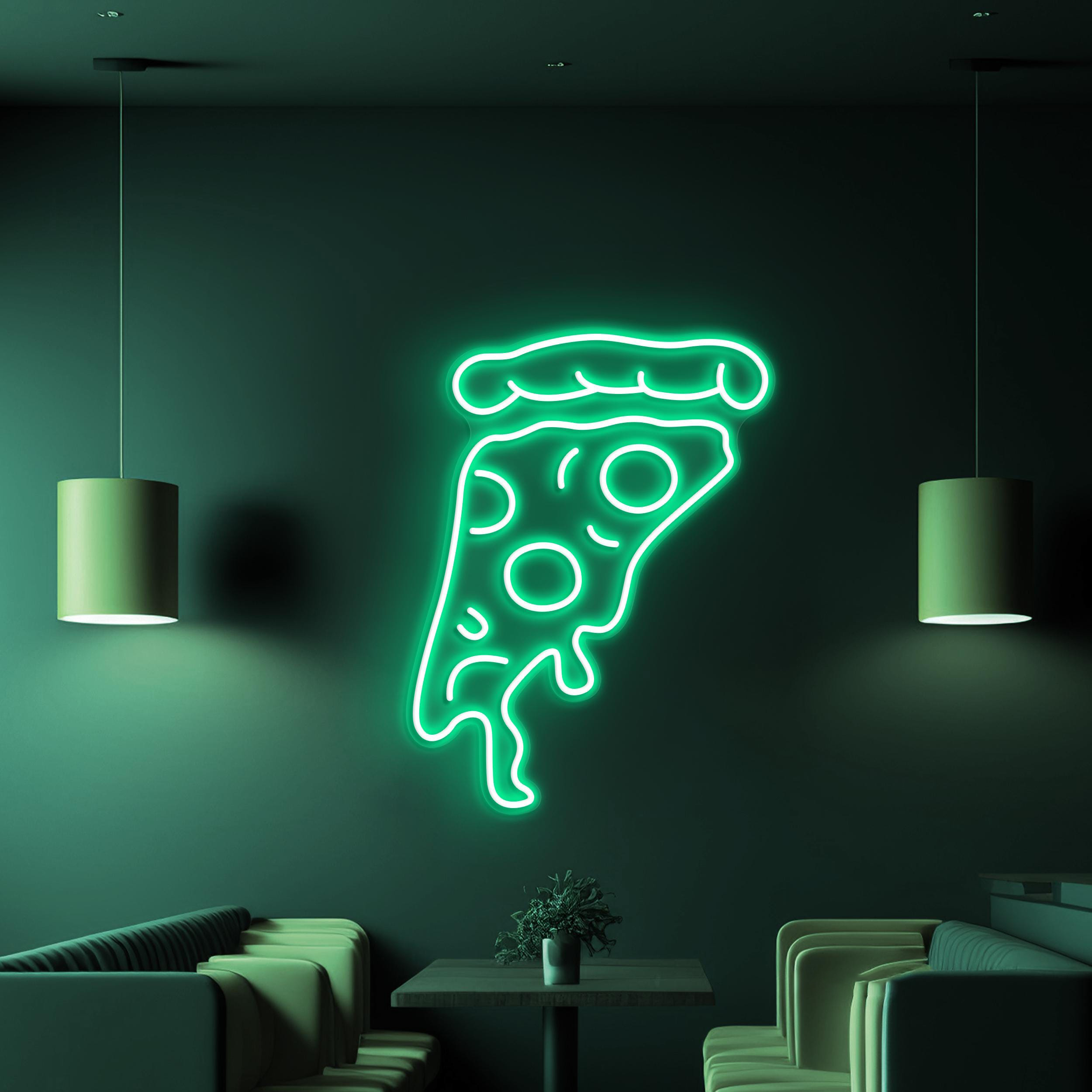 Pizza Slice Neon Sign, Pizza Slice LED Light, Pizza Shop Wall Decor, Kitchen Wall Art, Home Neon Light, Custom Neon Sign, Pizza Lover Gift