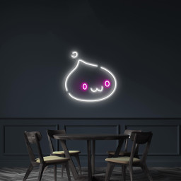 Cute Momo Neon Sign, Cute Momo LED Light, Kawaii Wall Decor, Nursery Room Wall Art, Custom Neon Sign, Home Wall Decor, Party Decoration