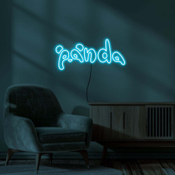 Panda Neon Sign, Panda Logo LED Light, Panda Logo LED Neon Art, Eye-catching Panda Sign, Home Wall Decor, Kids Room & Gaming Room Decor