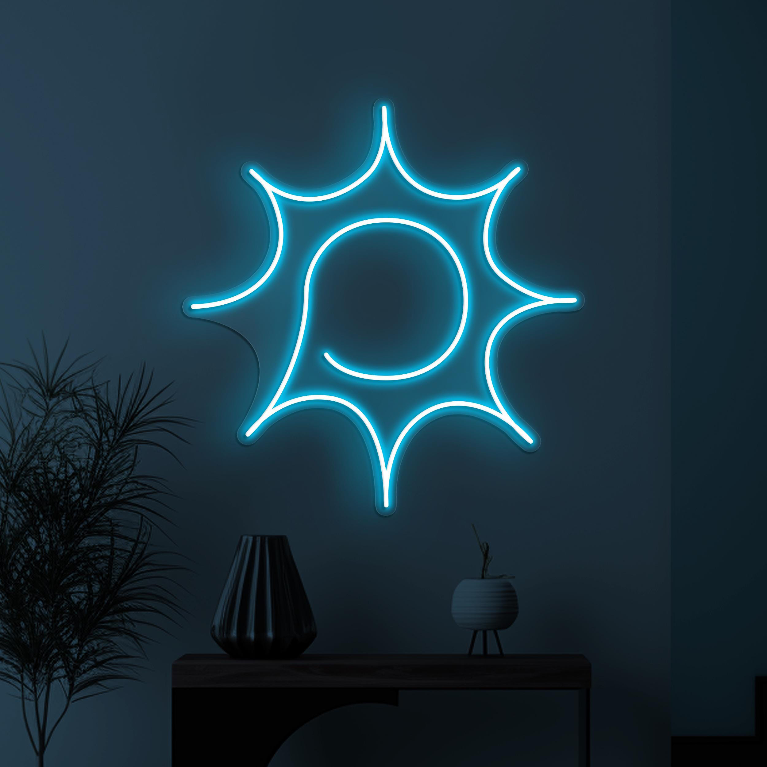 Sun Neon Sign, Sun LED Light, Home Wall Decor, Sun Symbol Wall Art, Kids Room Neon Light, Summer Vibes Led Sign, Bedroom Neon Wall Light
