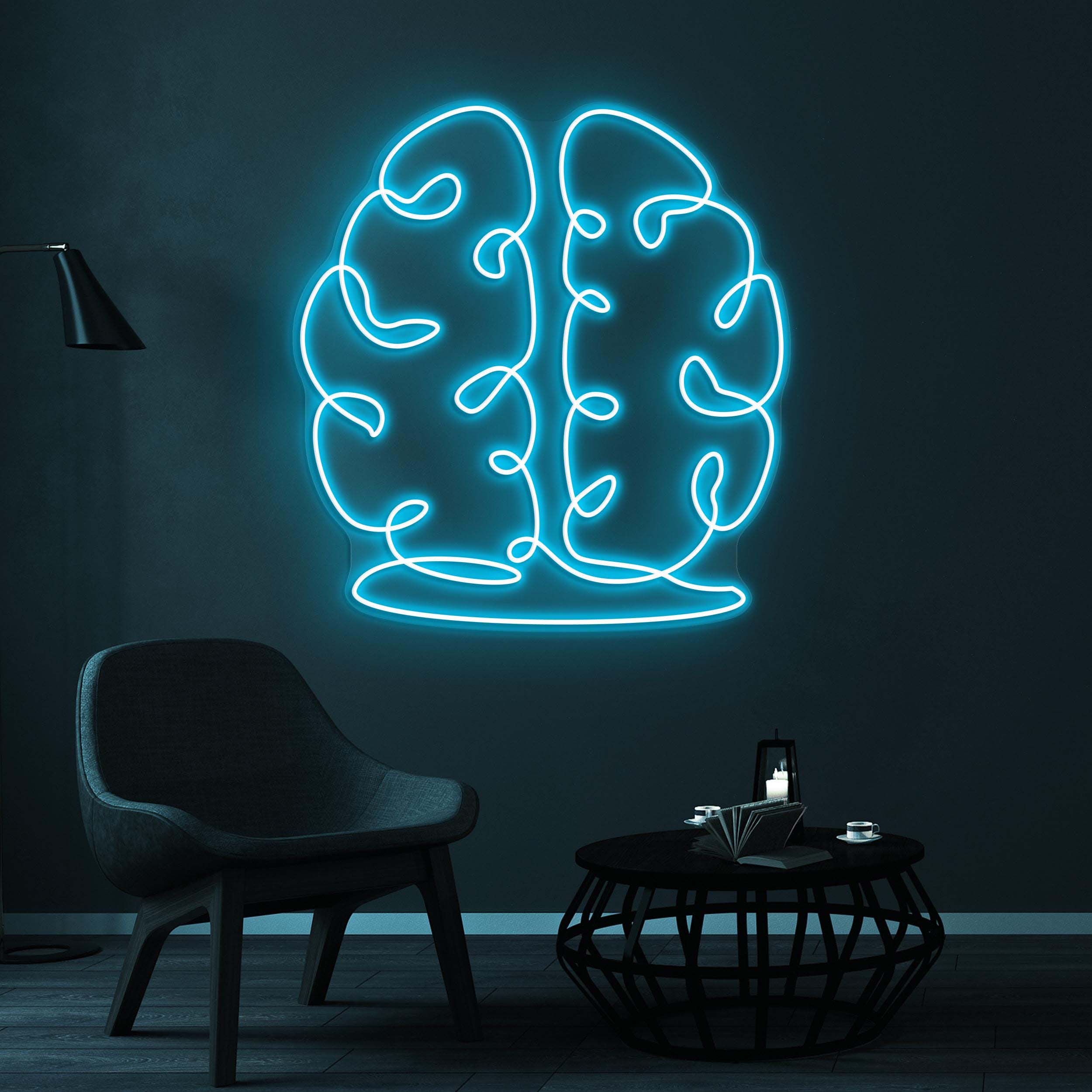 Brain Neon Sign, Brain LED Light, Hospital Wall Decor, Home Wall Art, Personalized Brain Sign, Doctor Clinic Neon Light, Thinker Neon Sign