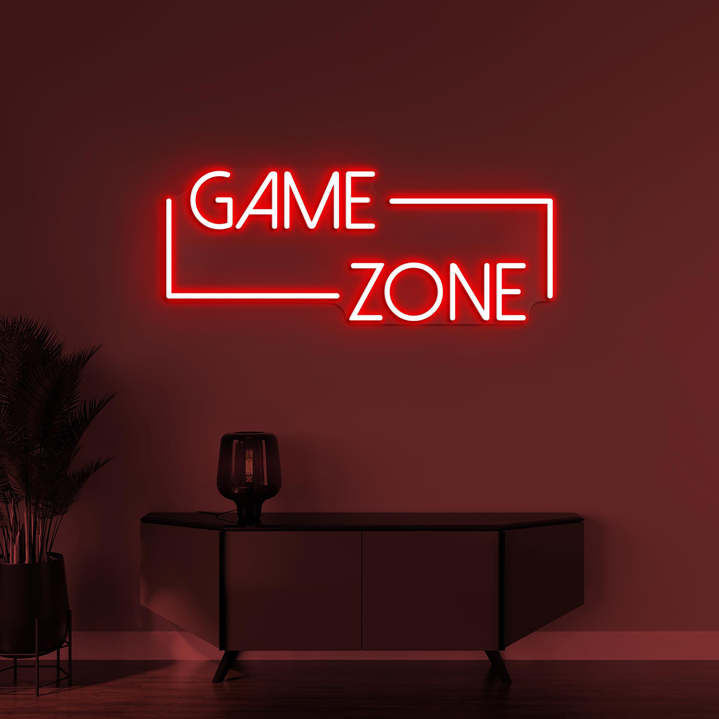 Game Zone Neon Sign, Game Zone LED Light, Game Room Wall Decor, Boys Room Light, Personalized Sign, Game Lover Gift Idea , Game Room Sign