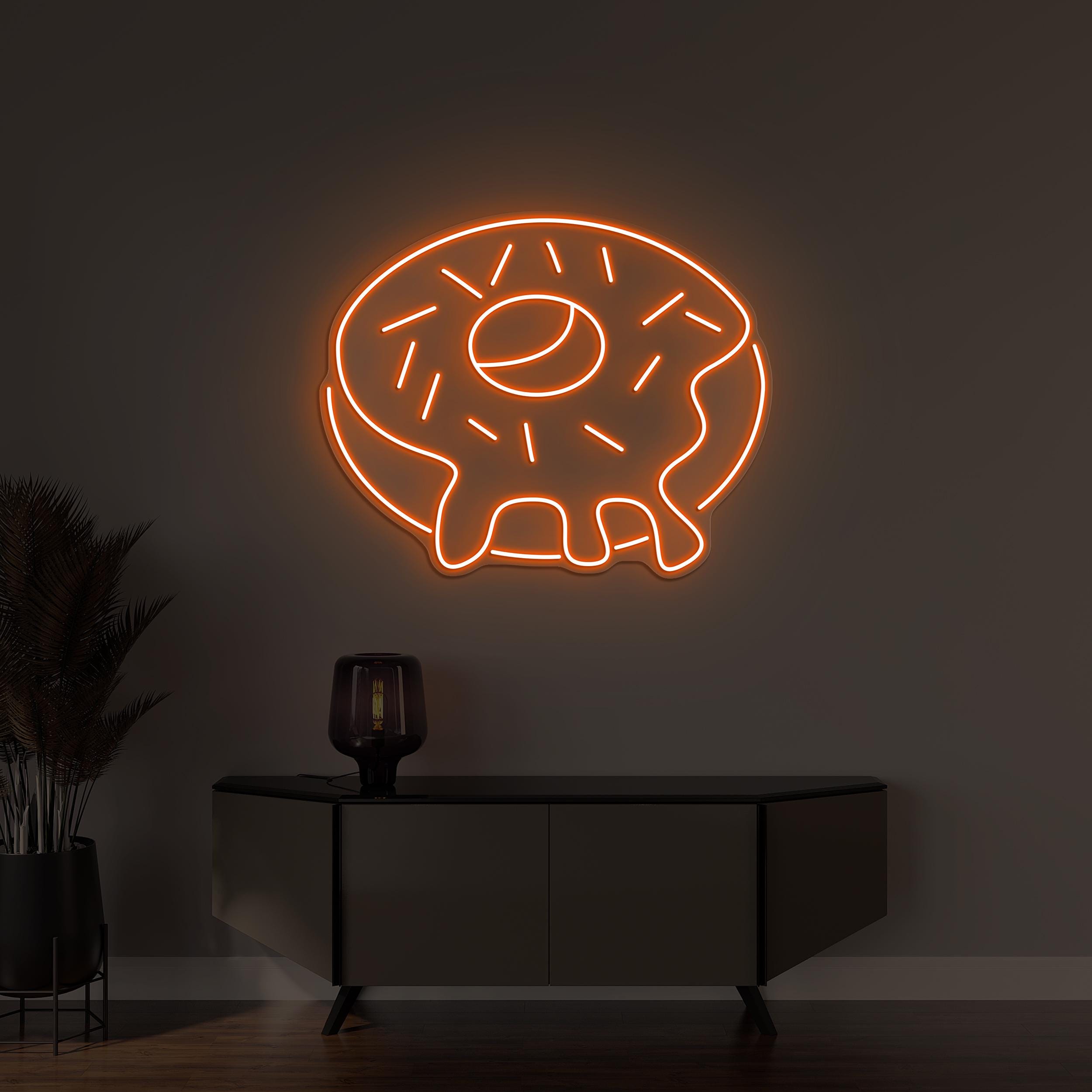 Donut Neon Sign, Donut LED Light, Donut Cafe Wall Art, Yummy Donut Wall Decor, Kitchen Wall Decor, Donut Shop Neon Sign, Donut Lover's Gift