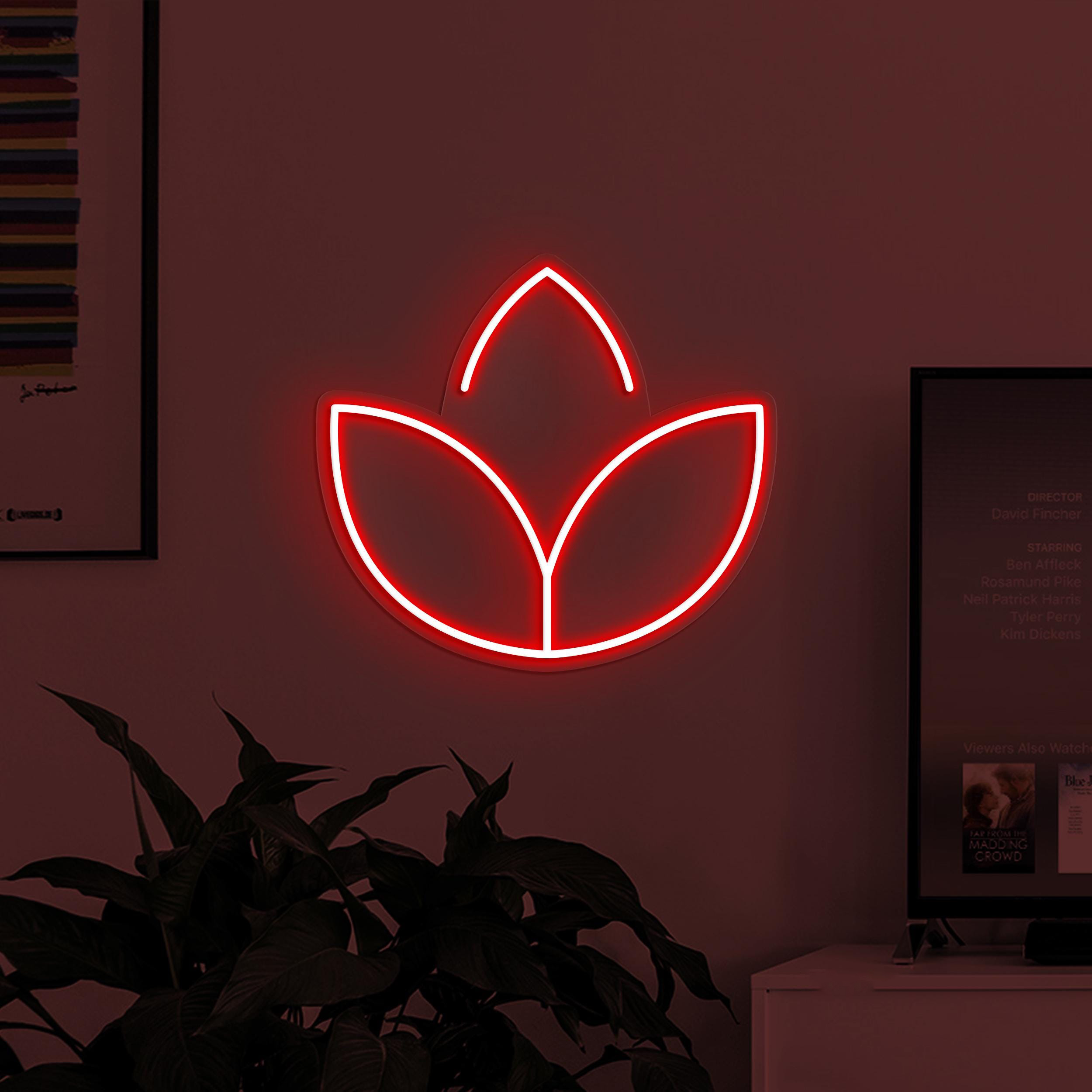 Tulip Neon Sign, Tulip LED Light, Tulip Flower Wall Art, Neon Art Decor for Home, Party and Birthday, Gift for Couple, Wedding Neon Light