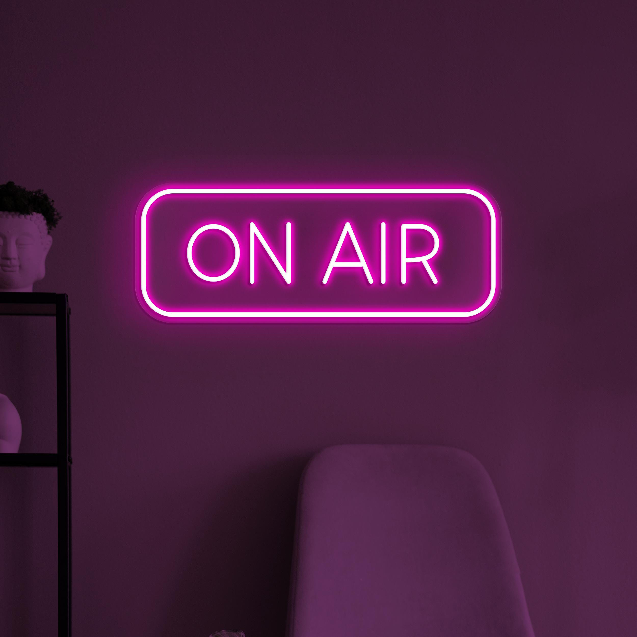 On Air Neon Sign, On Air LED Light, On Air Wall Decor, Live Show Neon Light, On Air News Channel Decor, On Air Podcast Decor, On Air Logo
