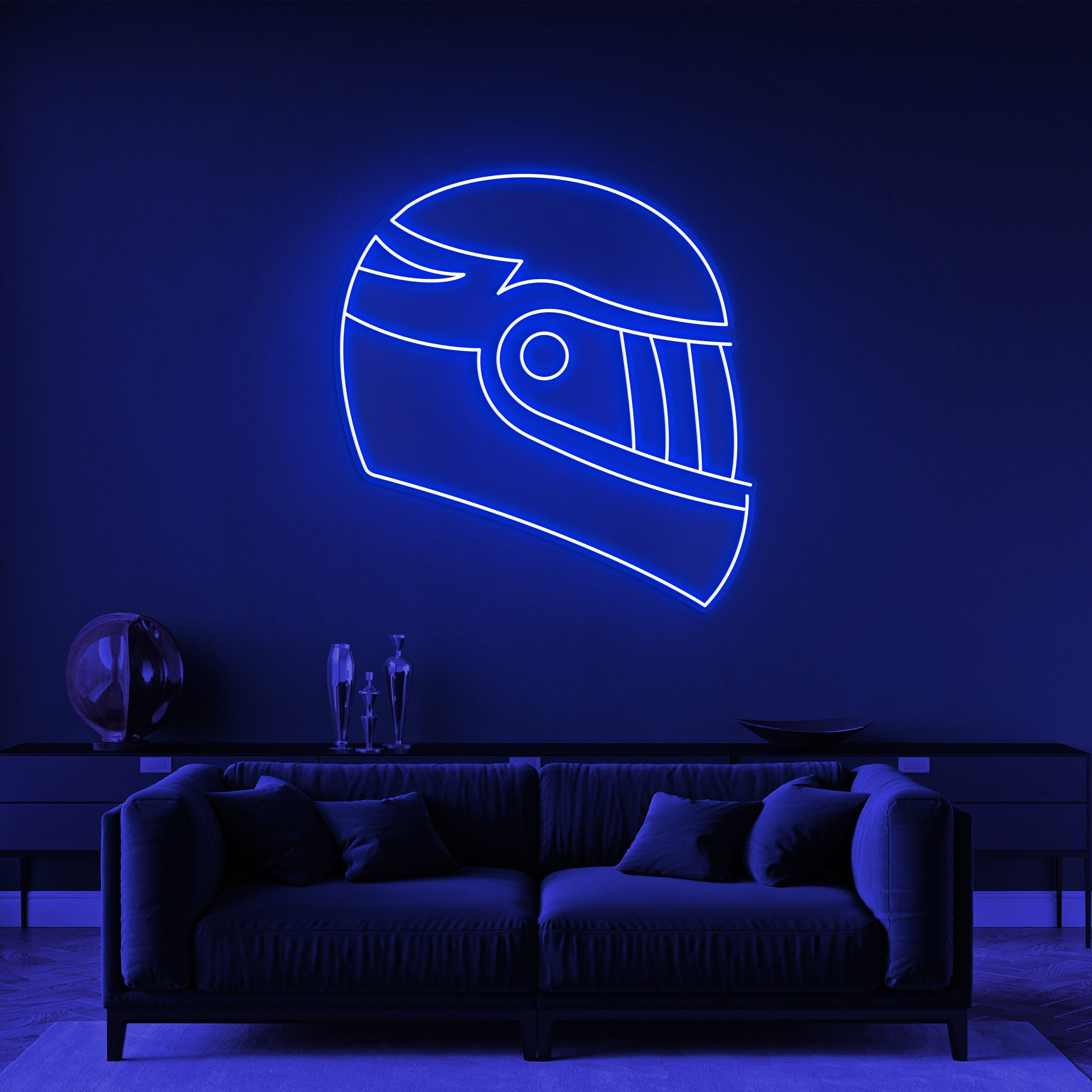 Helmet Neon Light, Bike Helmet Neon Sign, Led Neon Art, Garage and Bike Shop Decor, Party Game Room Decor, Business Shop Decor, Bike Lovers