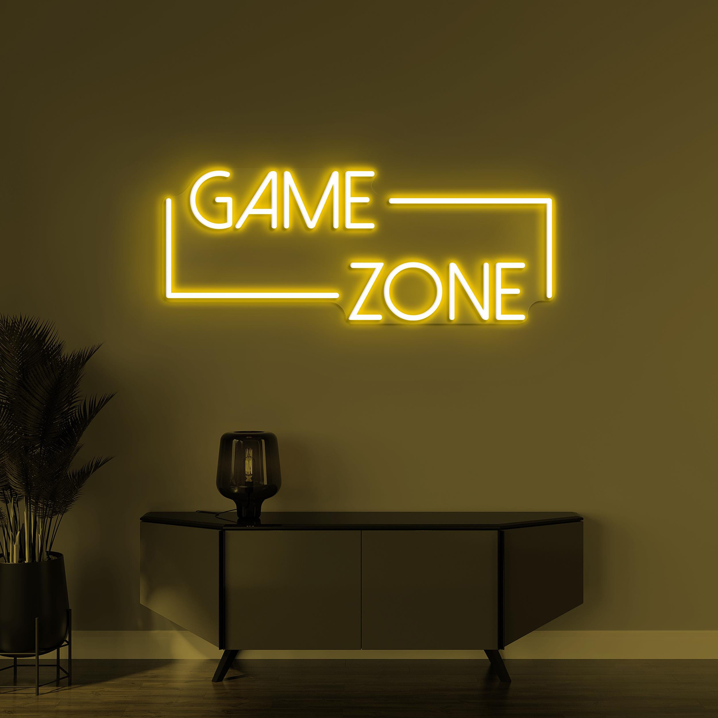 Game Zone Neon Sign, Game Zone LED Light, Game Room Wall Decor, Boys Room Light, Personalized Sign, Game Lover Gift Idea , Game Room Sign