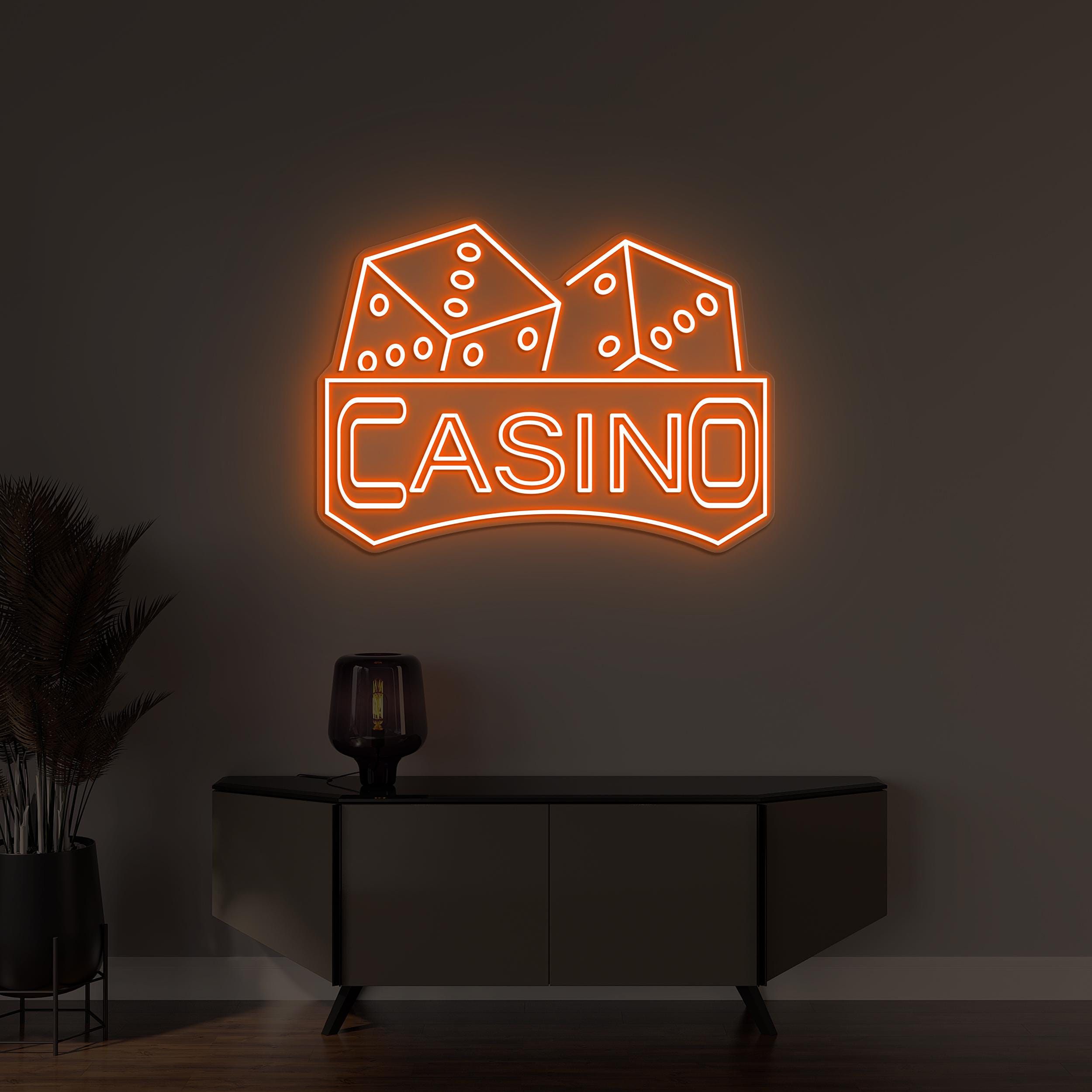 Casino Neon Sign, Casino LED Light, Ludo Dice Wall Decor, Game Room Wall Art, Ludo Game Neon Sign, Lucky Dice Neon Decor, Party Wall Decor