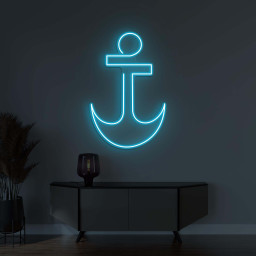 Anchor Neon Sign, Anchor LED Light, Led Wall Decor, Home Wall Art, Nautical Neon Sign, Beach Neon Decor, Marine Neon Light, Sailor Gift Art