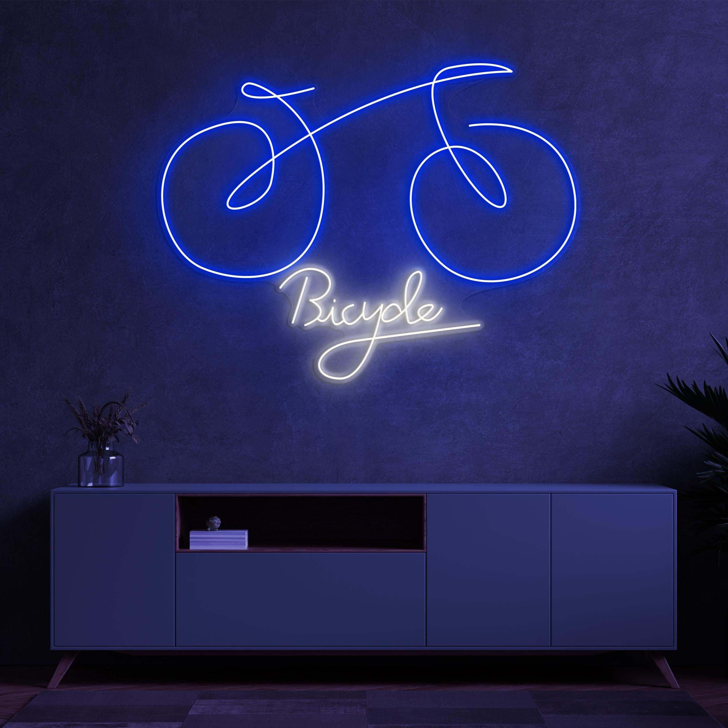 Bicycle Neon Sign, Bicycle LED sign, Bicycle LED Art, Garage neon sign, Mountain Bike Wall Art, Mancave LED Light, Decor for Kids room, Shop
