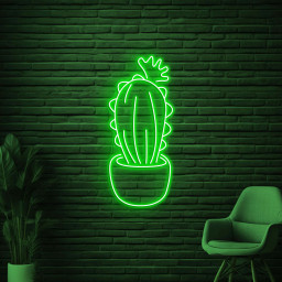 Cactus Neon Sign, Cactus LED Sign, Plant Wall Decor, Plant Shop Wall Art, Personalized Sign, Home Wall Art, Kids Room Decor, Flower Shop Art