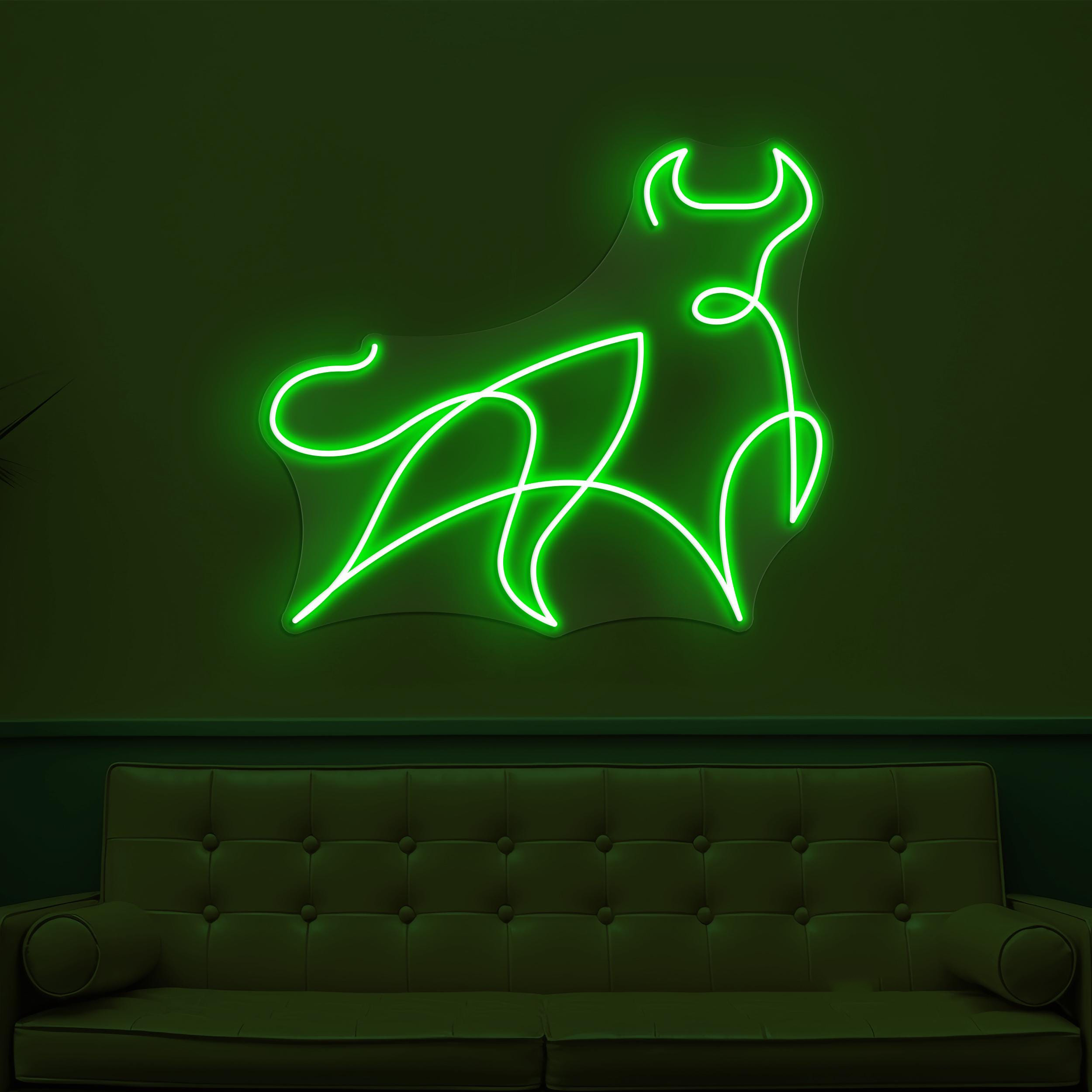 Buffalo Neon Sign, Buffalo LED Light, Pet Shop Wall Decor, Zoo Neon Light, Bull Wild Animal Sign, Angry Bull Wall Decor, Gift for Bull Lover
