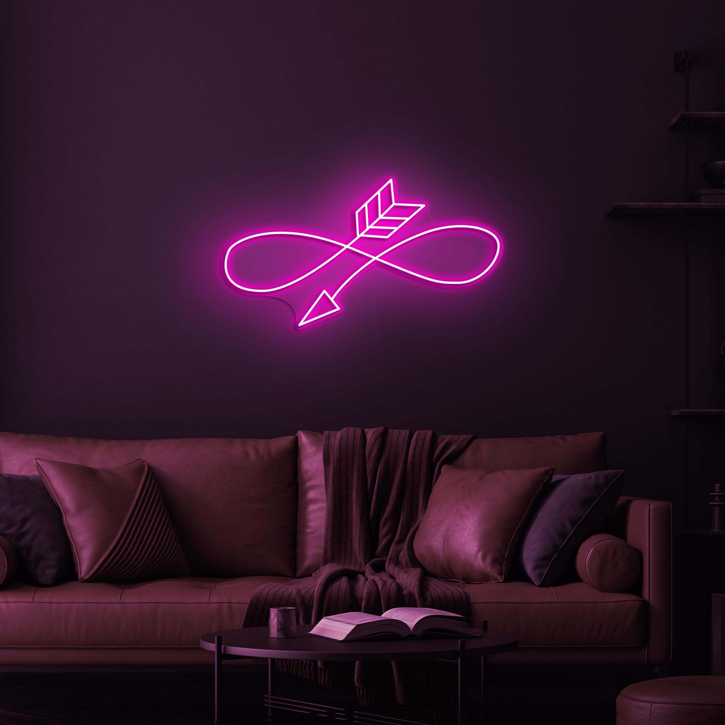 Arrow Neon Sign, Arrow LED Wall Light, Arrow Neon Art, Infinity Arrow LED Neon Art, Endless Love Sign, Home Wall Decor, Game Room Wall Art,