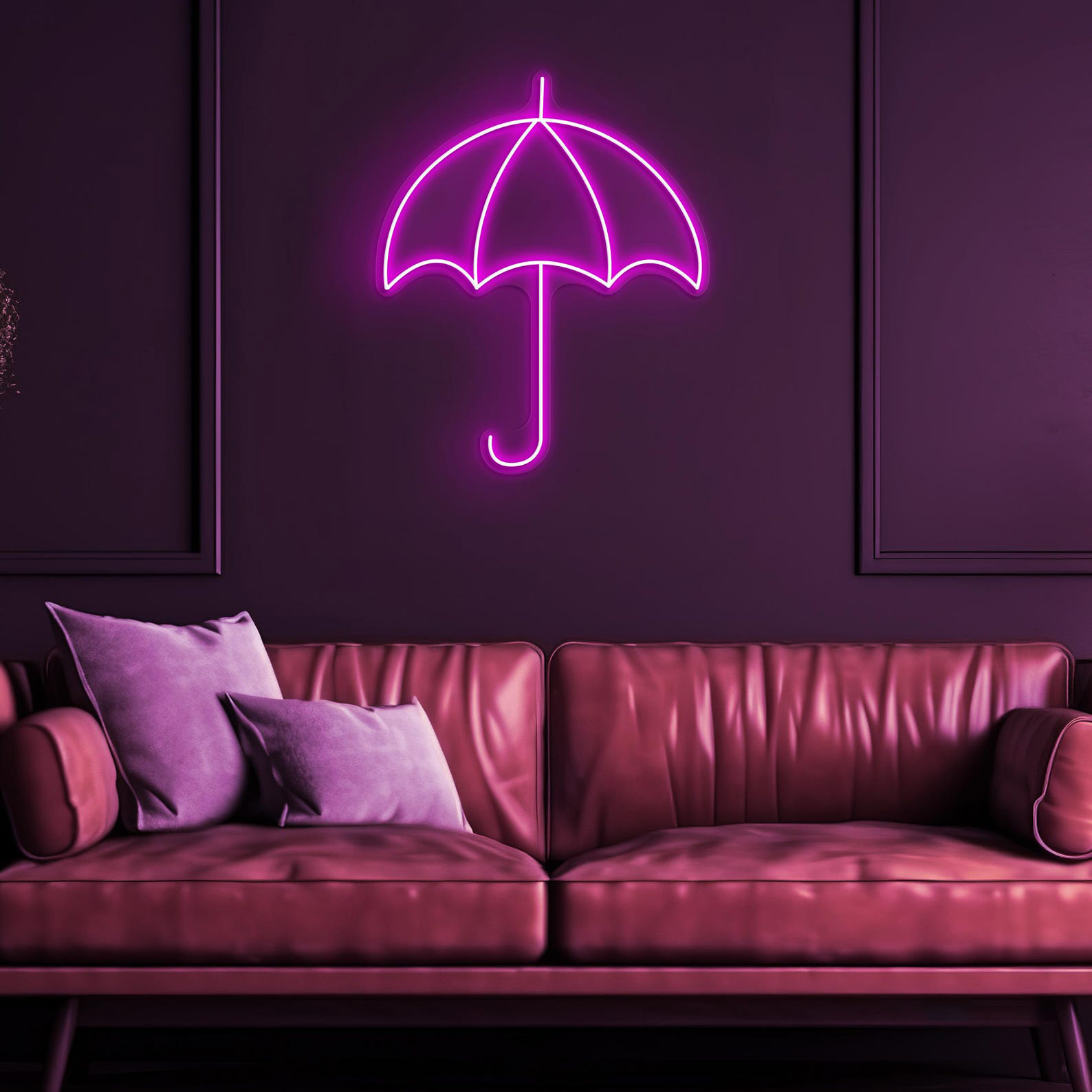 Umbrella Neon Sign, Umbrella LED Light, Rainy Day Wall Decor, Home Neon Light, Beach Vibes Art, Kids Room Wall Decor, Beach Umbrella Led Art