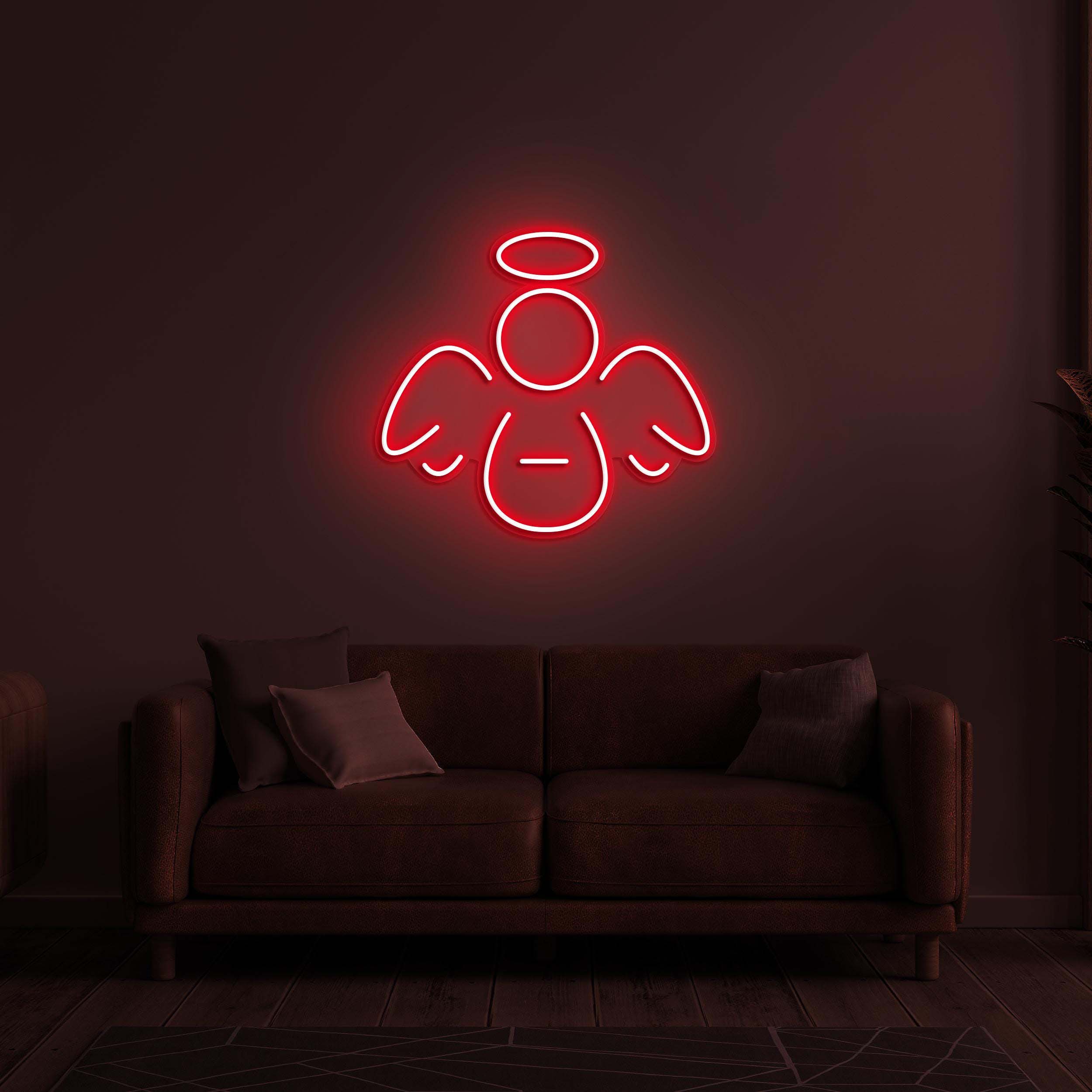 Guardian Angel Neon Sign, Guardian Angel LED Light, Wings LED Neon Art, Home Wall Decor, Kids Room Wall Art, Custom Angel Neon Sign, Gift