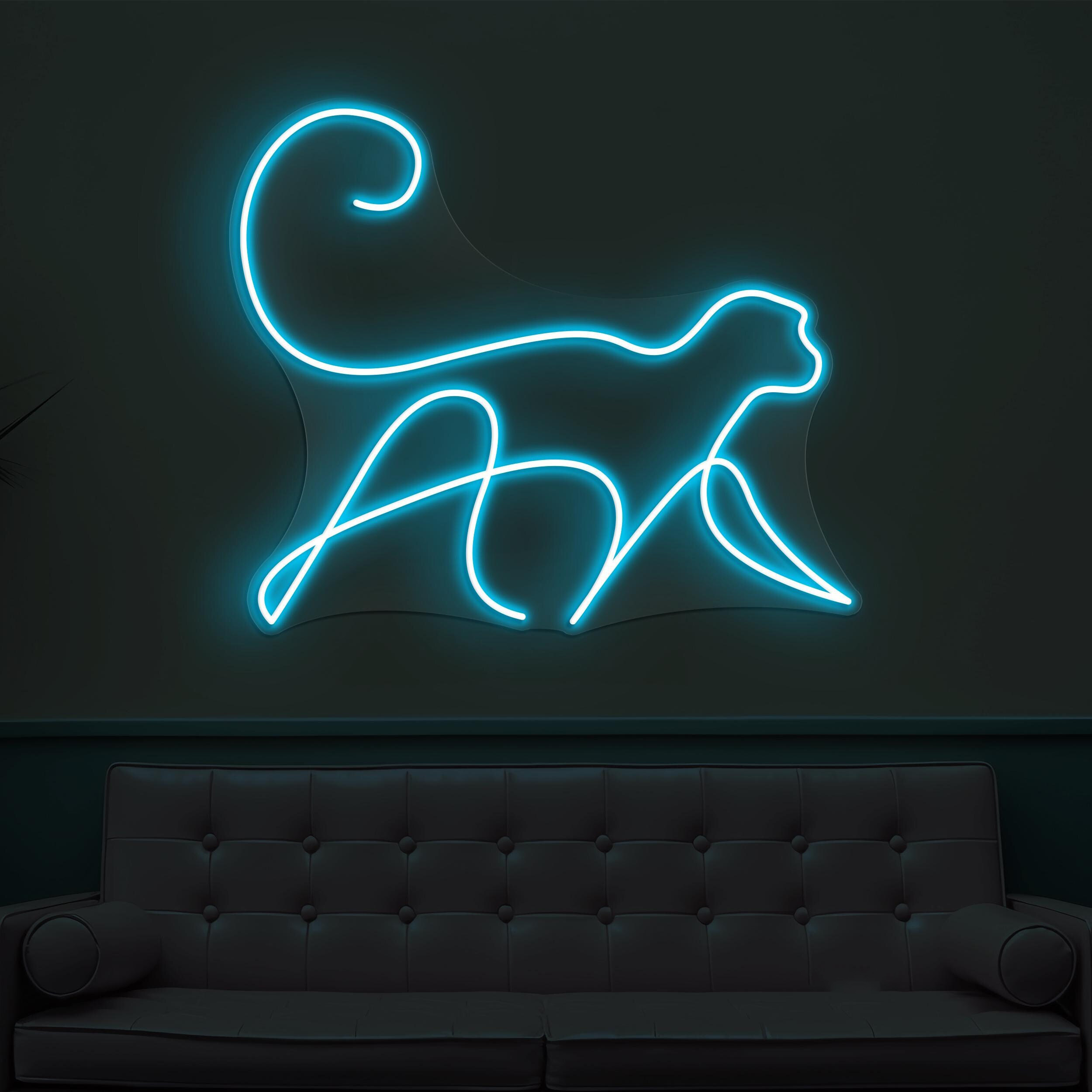 Monkey Neon Sign, Monkey LED Light, Cute Monkey LED Neon Art, Animal Shop Wall Decor, Jungle Neon Light, Zoo Wall Light, Kids Room Decor