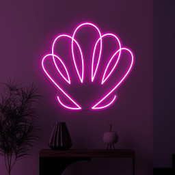 Seashell Neon Sign, Seashell LED Light, Clams Shell Wall Decor, Shell Wall Art, Sea Animal Sign, Beach Neon Light, Home Wall Decor, Gift