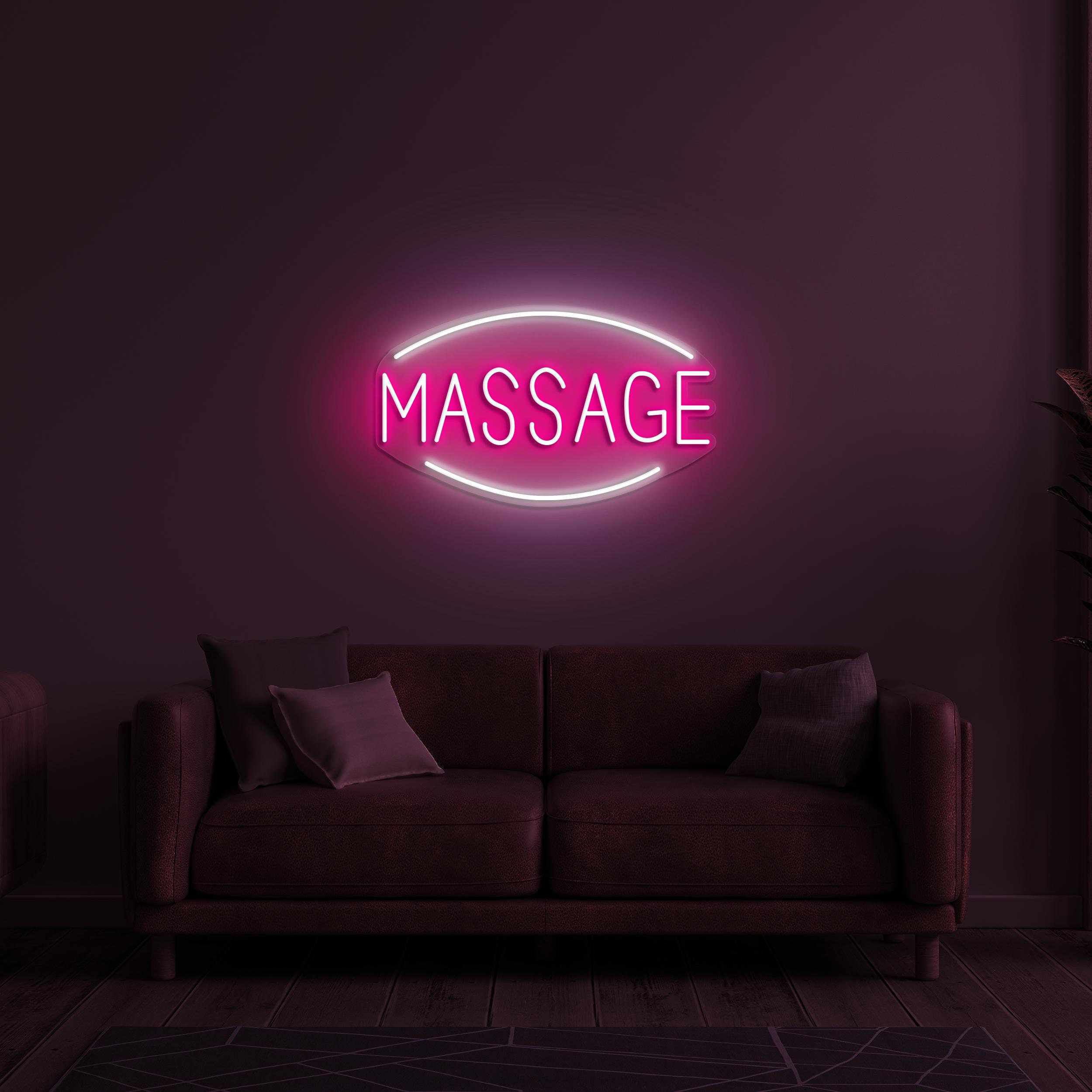 Massage Neon Sign, Massage LED Light, Massage LED Neon Art, Body Care Salon Sign, Massage Room Decor, Massage Therapy Body Care Neon Art