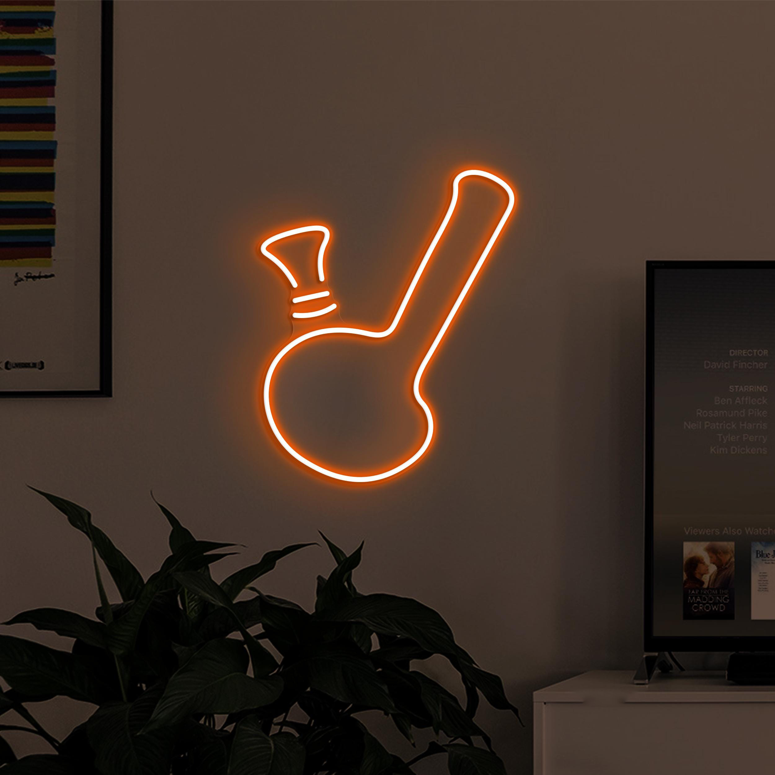 Bong Neon Sign, Bong LED Light, Smoke Shop Wall Art, Dorm Room Wall Decor, Home Neon Light, Cafe and Bar Neon Decor, Game Room Neon Decor