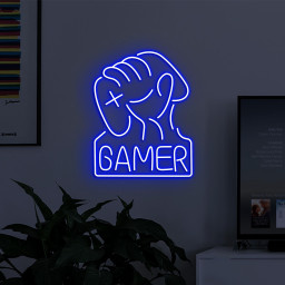 Gamer Neon Sign, Gamer LED Light, Game Controller Neon Art, Game Room Wall Decor, Kids Room Wall Art, Man Cave Neon Light, Game Lover Gift