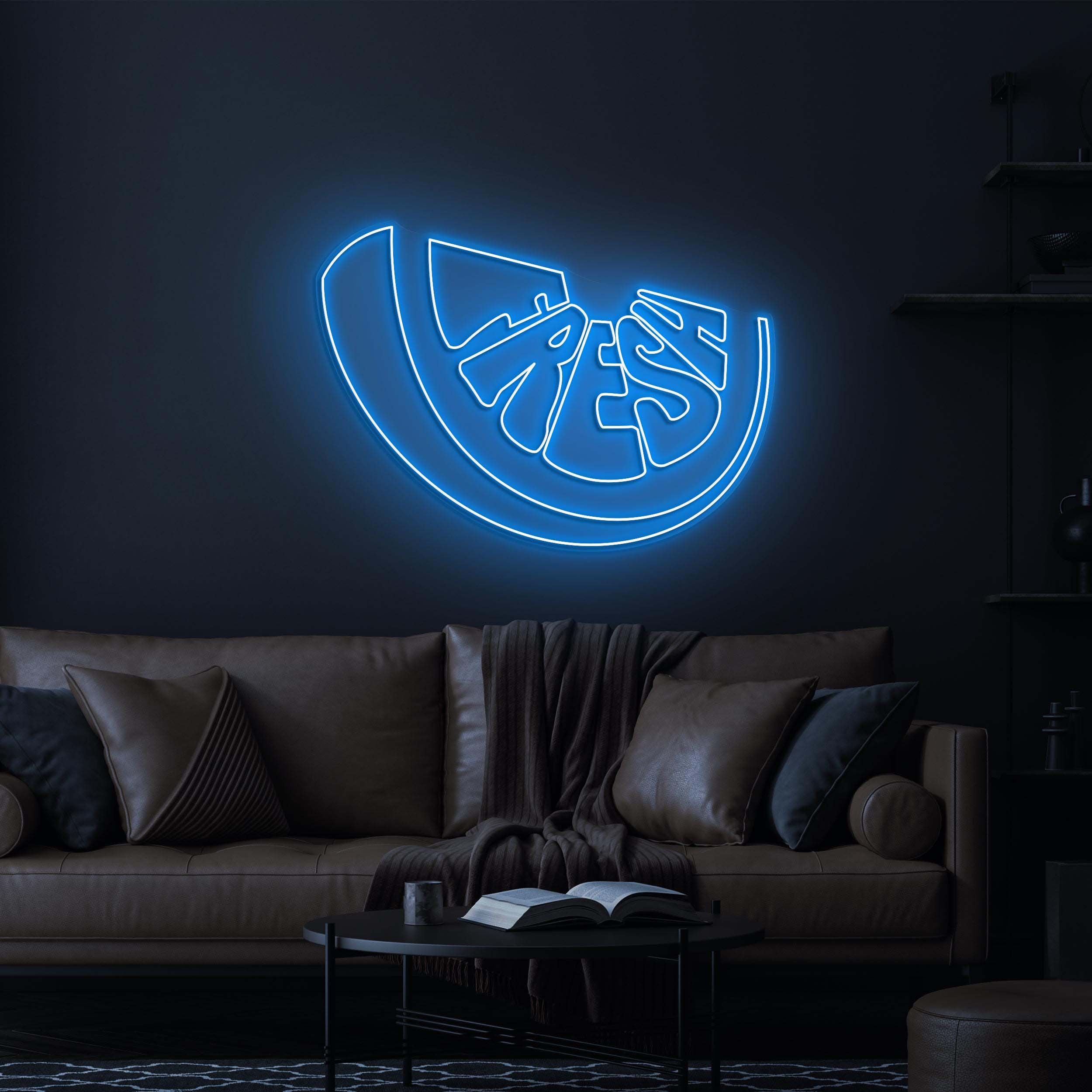 Fresh Lemon Neon Sign, Orange & Lemon LED Light, Citrus Neon Sign, Fruit Neon Art, Lemon Wall Decor, Fruit LED Light, Kitchen Decor, Gift