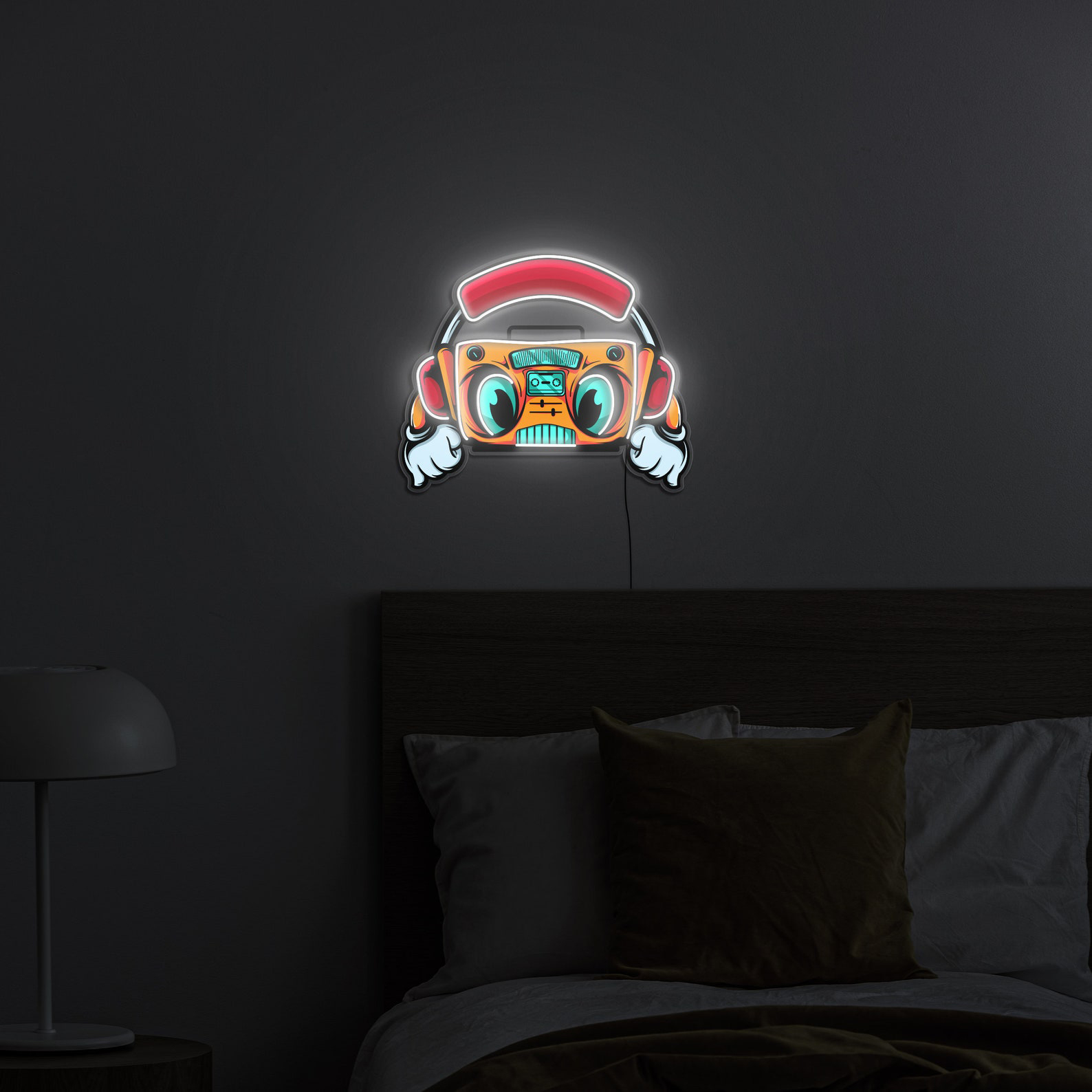 Radio Led Neon Light, Boombox LED Neon Wall Light, Radio Led Pop Art Sign, Game Room Decor, 90s Decor Sign, Radio Neon Sign, Gift Idea