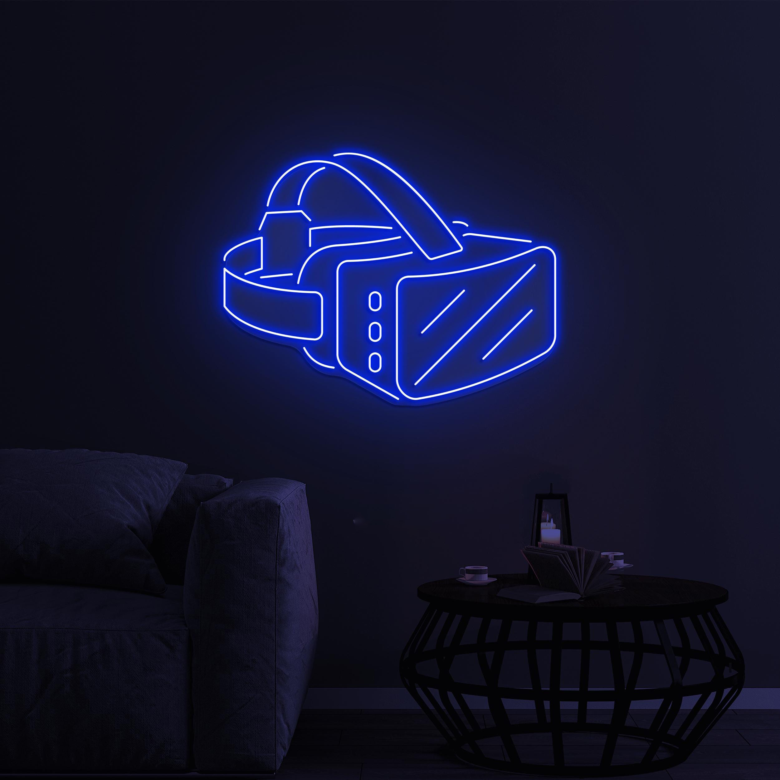 VR glasses Neon Sign, Vr glasses led Light, VR Glasses wall Decor, Game Player Glasses Wall Art, VR Glasses House Sign, Gaming Room Wall Art