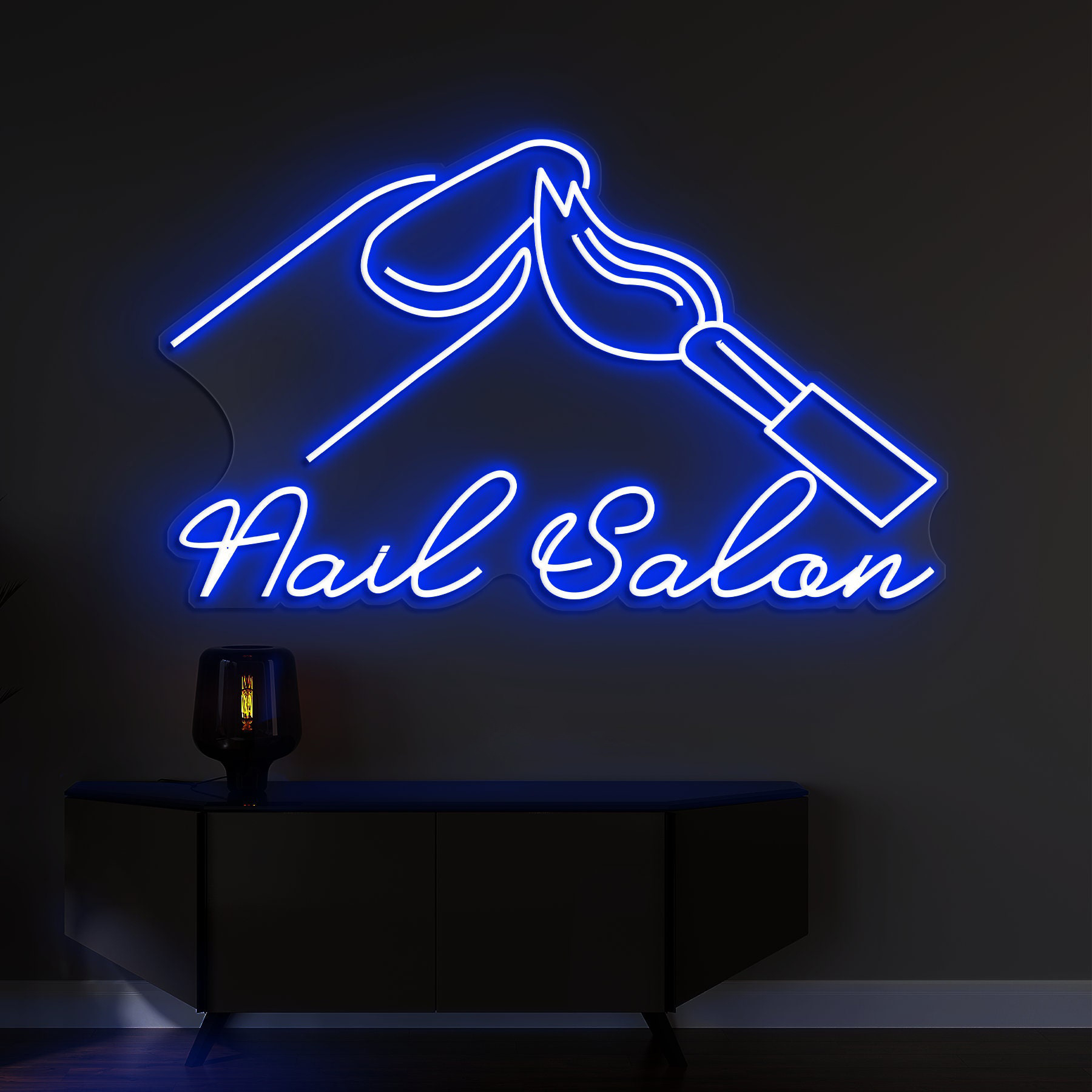 Nail Salon Neon Sign, Nail Neon Sign, Perfect Nail Polish Neon Light for Salon Decor, Nail Art Signage, Sign for Shop and Display Decor,Gift