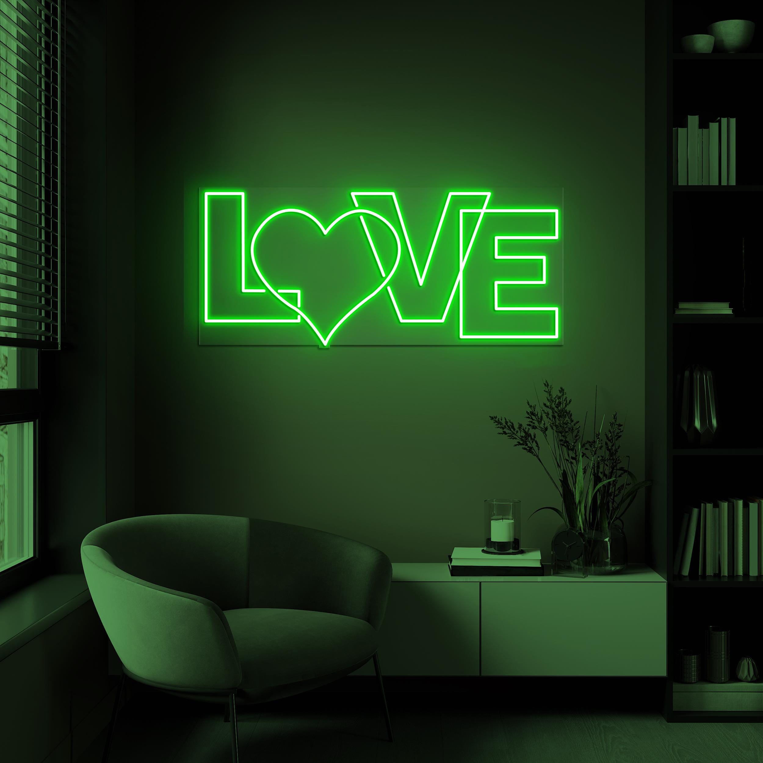 Love Neon Sign, Love LED Light, Heart Wall Decor, Romantic Home Decor, Wedding Decor, Engagement Wall Art, Party Decoration, Gift For Couple