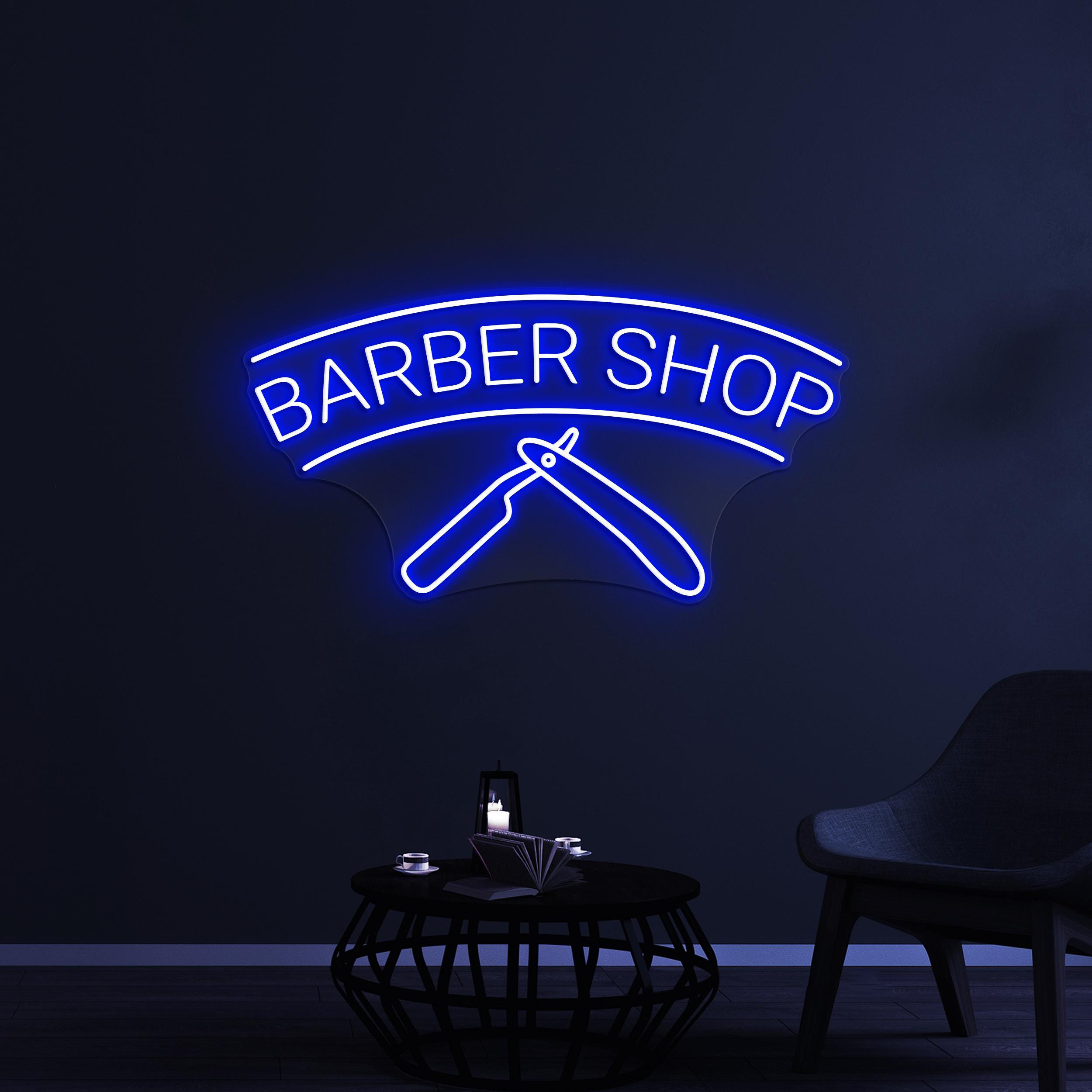 Barber Shop Neon Sign, Barber Shop LED Light, Barber Wall Decor, Hair Beauty Bar Sign, Haircut Neon Sign, Beauty Salon Wall Art, Shop Sign