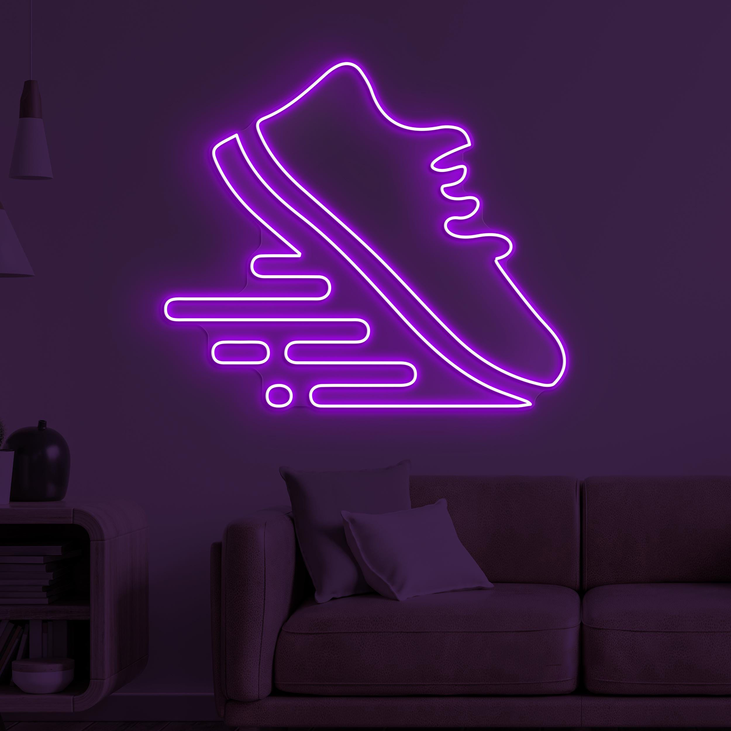 Running Shoe Neon Sign, Running Shoe LED Light, Sneaker Shop Wall Art, Sports Shoes Wall Decor, Gym Neon Light, Gift For Sports Lovers