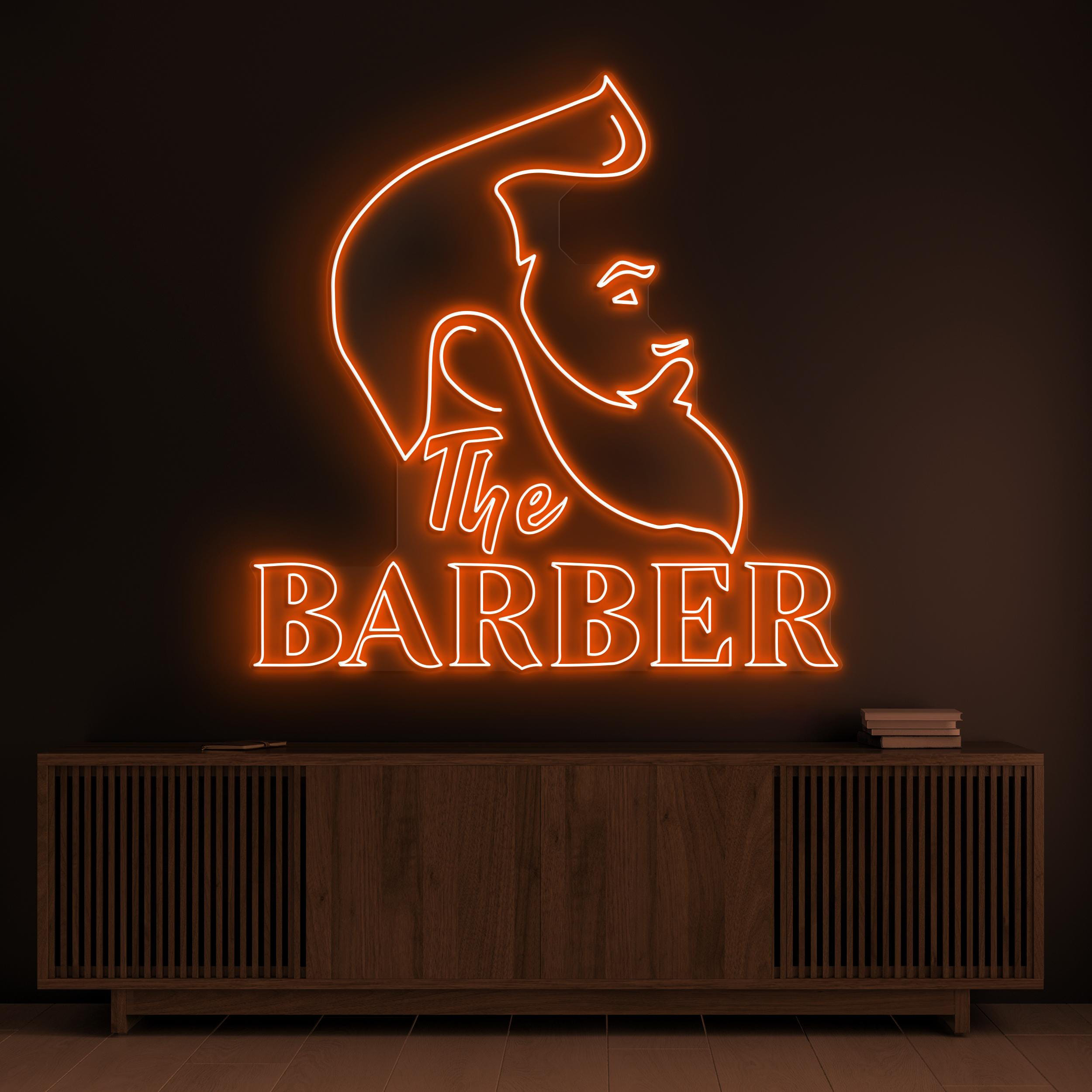 Barber Neon Sign, LED Light for Barber Shop Decor, Business Neon decor, Beauty Salon, Men's Grooming, Haircut Studio, Barbershop Art, Gift