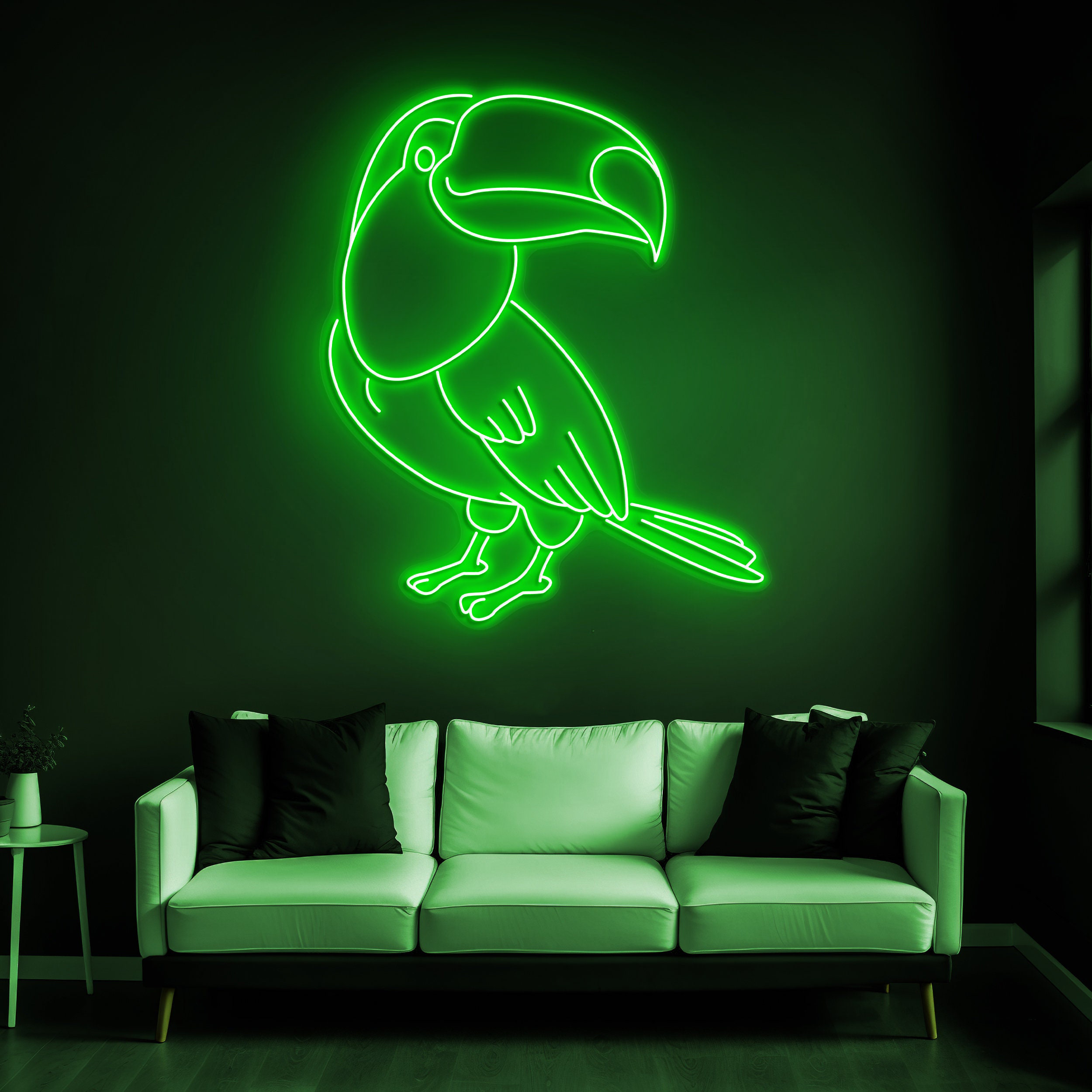 Toucan Bird Neon Sign, Exotic Animal LED Light for Home Decor, Custom Toucan Neon Art, Kids Room Decor, Gift Idea, Wall Hanging Neon Light