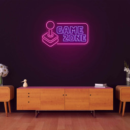Game Zone Controller Neon Sign, Gaming Room Décor, Neon Signs for Gamer Room, LED Signs for Game Room, Gamer Gift Ideas, Gaming Decor Sign