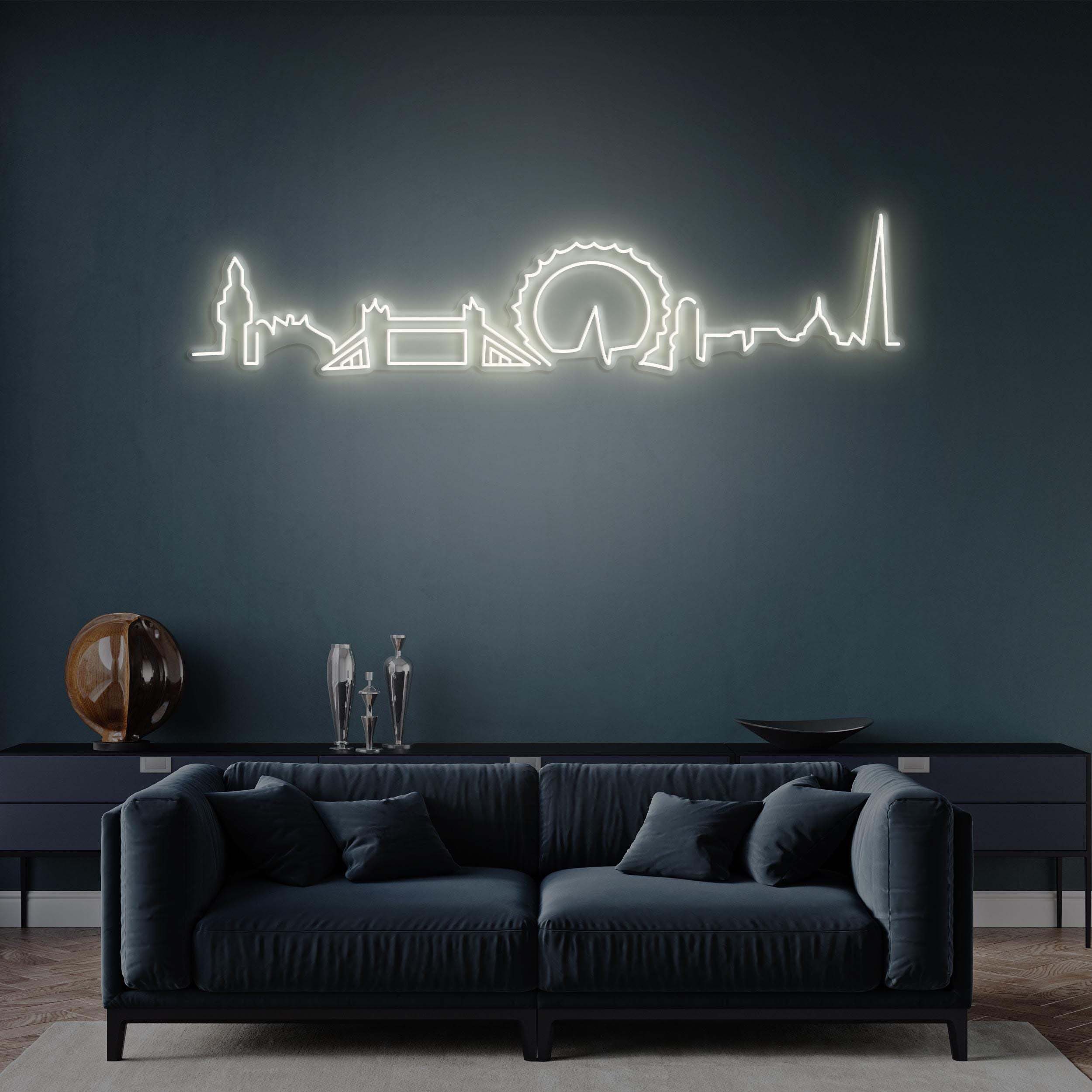 London City Neon Sign, London Skyline LED Light, London LED Neon Art, Custom City Skyline, City Led Light, Home Wall Decor, Office Wall Art