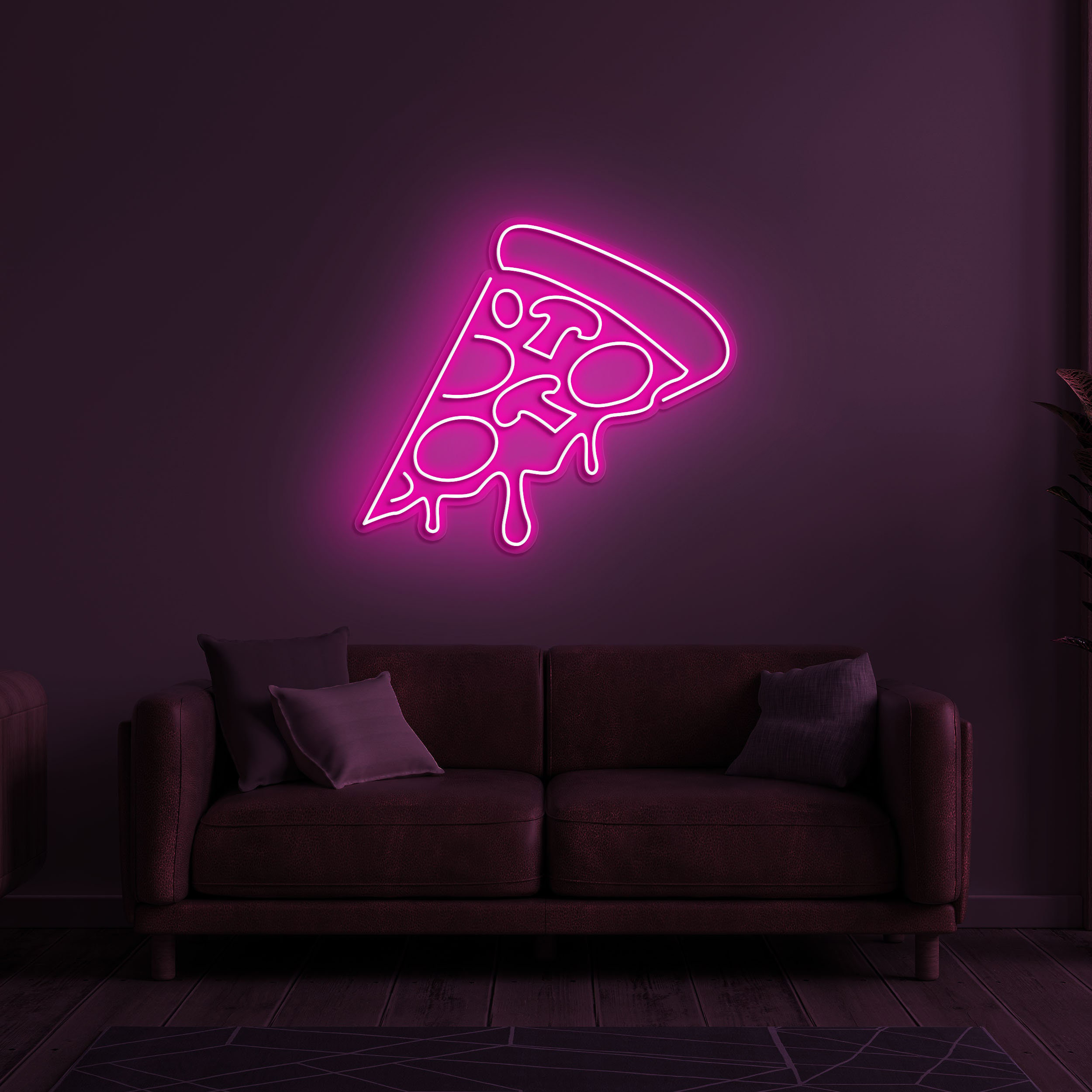 Pizza Neon Sign, Pizza LED Light, Home and Kitchen Decor, Wall Art for Pizza Lovers, Birthday or Lover's Gift, Bedroom and Restaurant Decor
