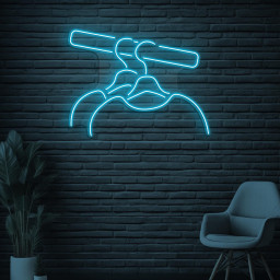 Hanger Neon Sign, Hanger LED Light, Cloth Hanger Wall Decor, Home Wall Art, Brand Shop Wall Decor, Cloth Shop Neon Art, Boutique Neon Sign