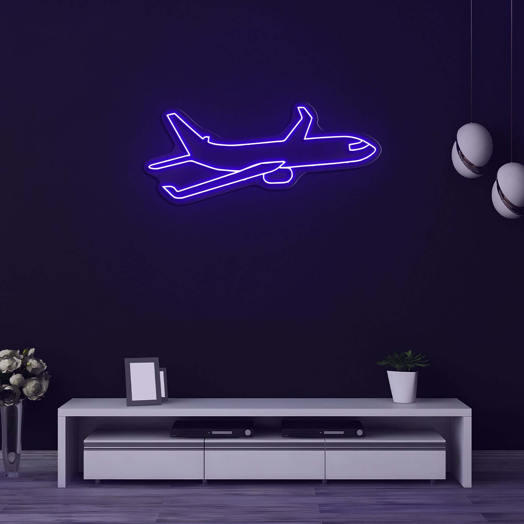 Airplane Neon Sign, Aviation Decor for Bedroom, Hotel, Cafe, Wedding, Birthday Party Gifts, Neon Art for Home or Office, Pilot Gift Idea