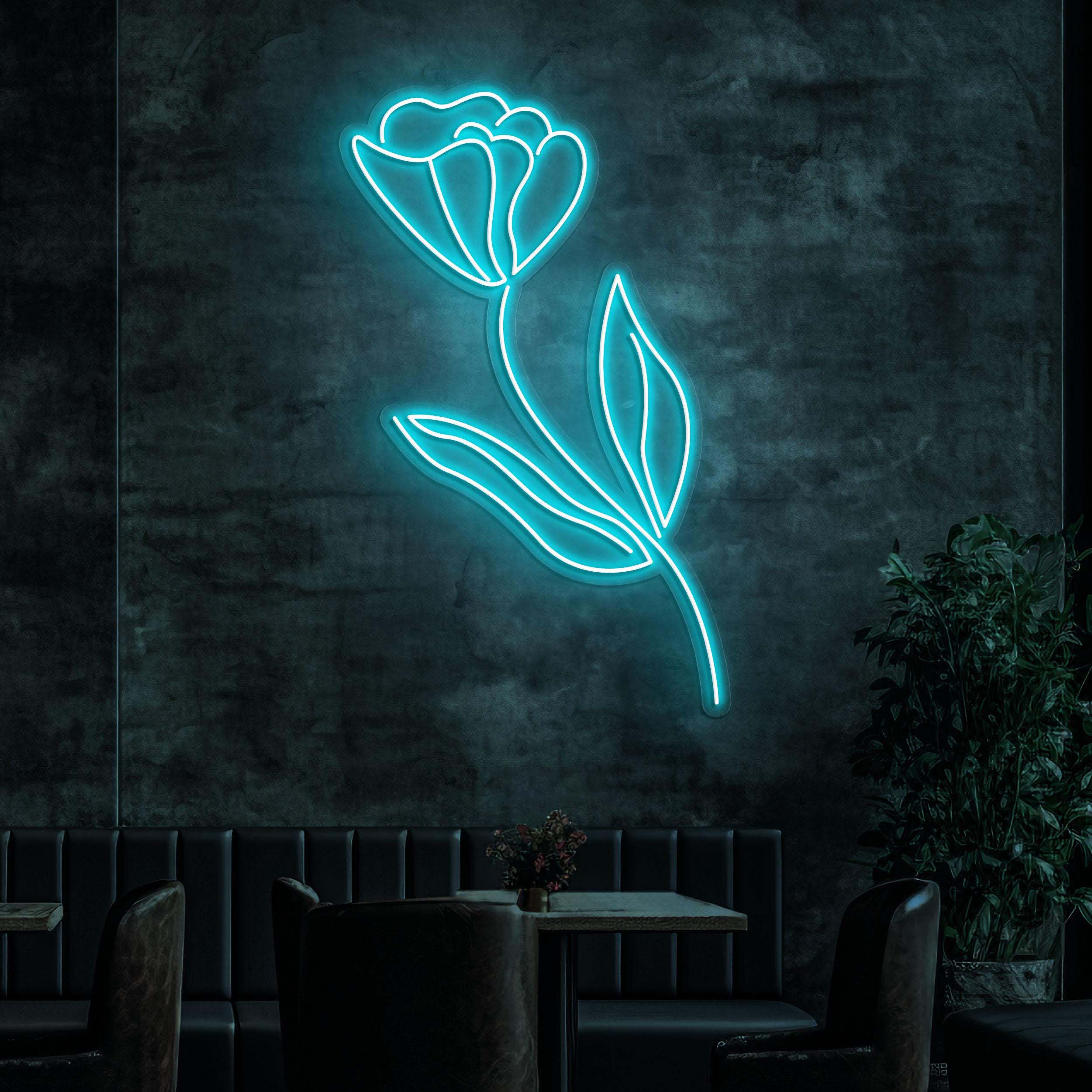Tulip Flower Neon Sign, Tulip Flower LED Light, Tulip LED Neon Art, Decor for Home, Party, Garden & Yard, Mother‘s day Special, Gift for Her