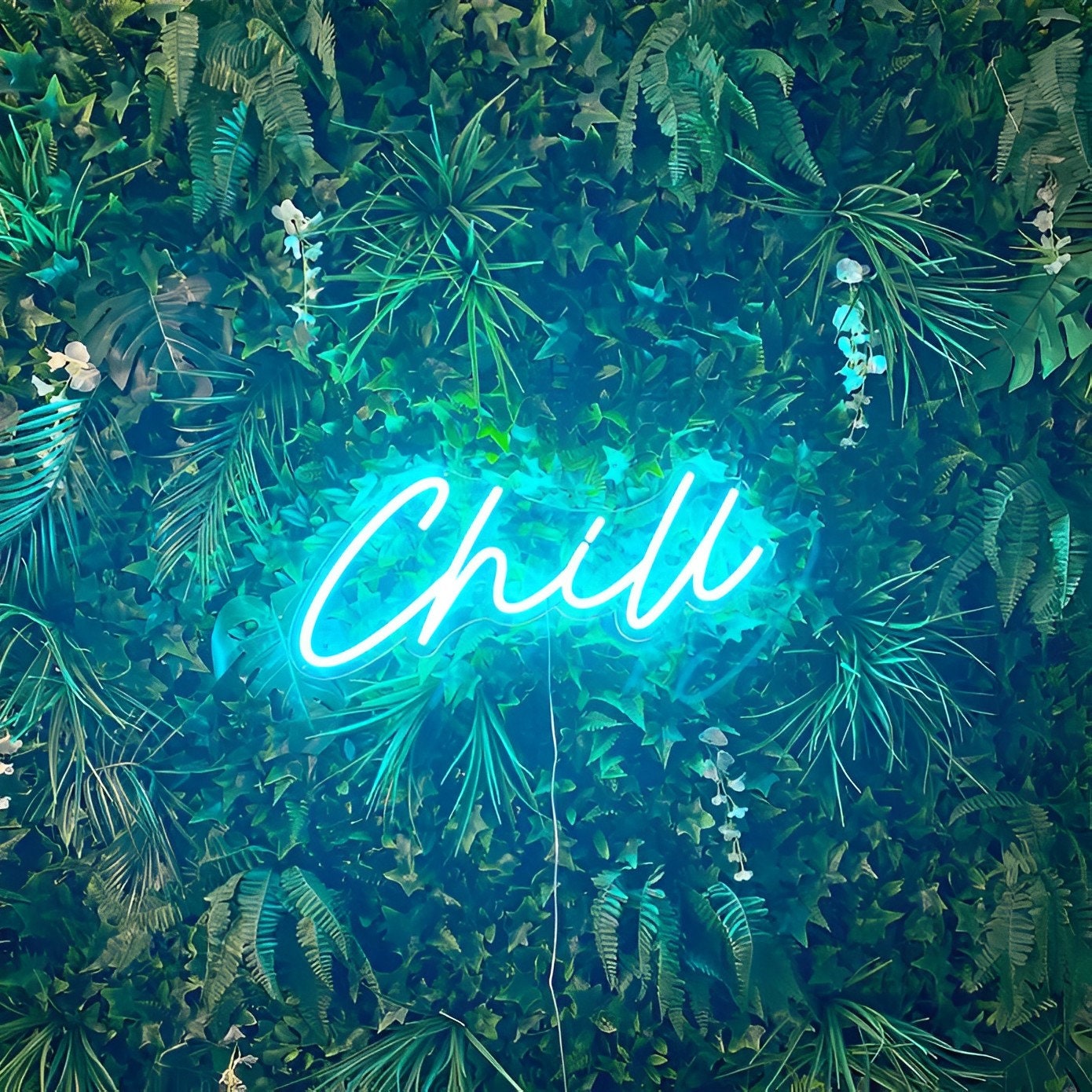 Chill Neon Sign, LED Chill Light for Bedroom & Bar Decor, Chill Wall Art, Gamer Room, Party Backdrop, Pub and Hotel Signage decor, Gift Idea
