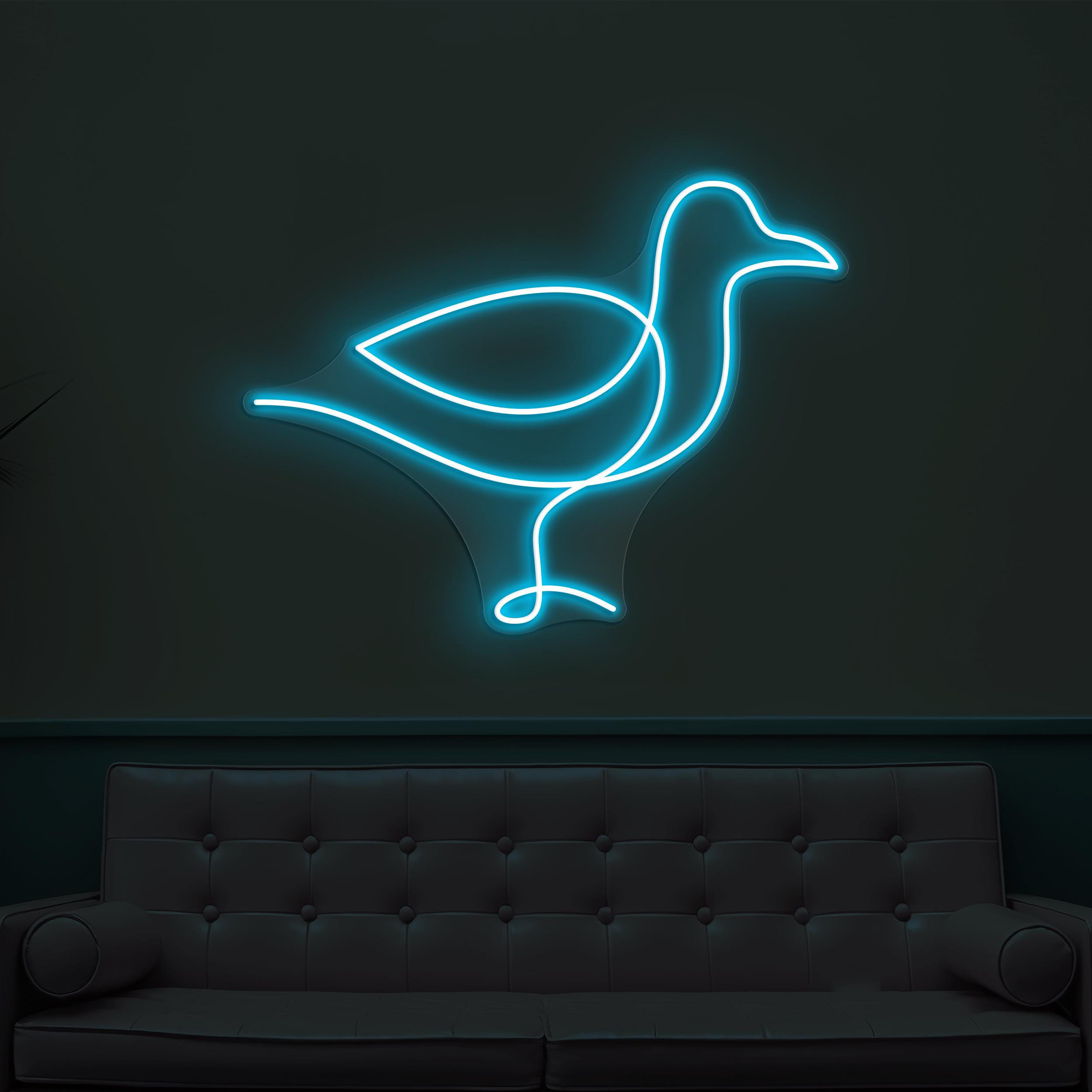 Seagull Neon Sign, Seagull LED Light, Beach Wall Decor, Home Wall Art, Kids Room Neon Light, Custom Sign, Birds Shop Decor, Birds Lover Gift