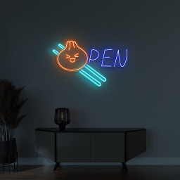 Dim Sum Open Neon Sign, Dim Sum Open LED Light, Momos Shop Wall Decor, Business Logo, Dim Sum Cafe Sign, Restaurant Decor, Chinese Food Sign
