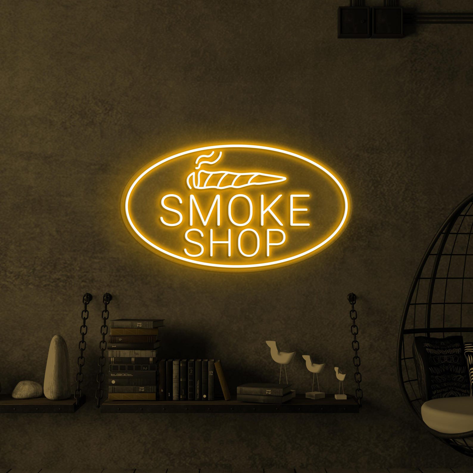 Smoke Shop Neon Sign, Smoke Shop LED Light, Cigar Wall Art, Smoke Shop Wall Decor, Cigarette Neon Light, Decor For Home, Smoking Bar & Cafe