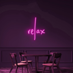 Relax Neon Sign, Relax LED Light, Relax Wall Art, Home Decor, Bedroom, Event, Wedding & Party Decor, Aesthetic Relax Decor, Custom Neon Sign