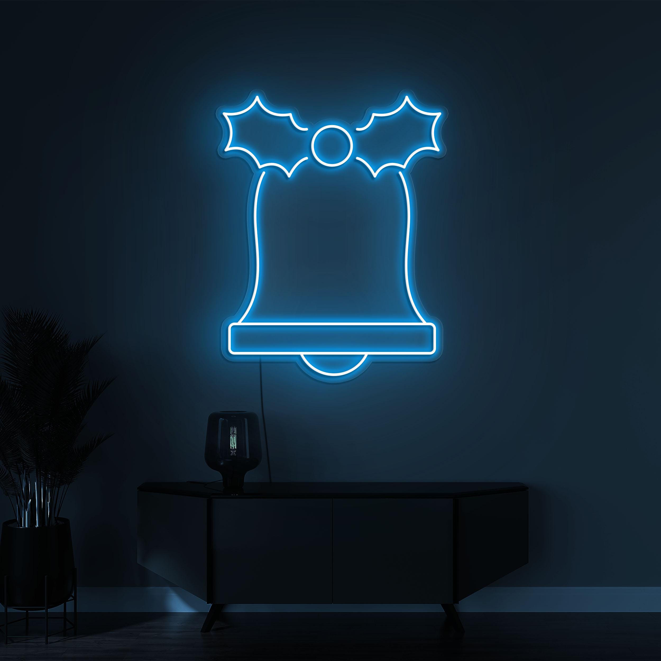 Jingle Bell Neon Sign, Jingle Bell LED Light, Christmas Bell Wall Decor, Custom Neon Sign, Home Wall Decor, Gift for New Year & Christmas